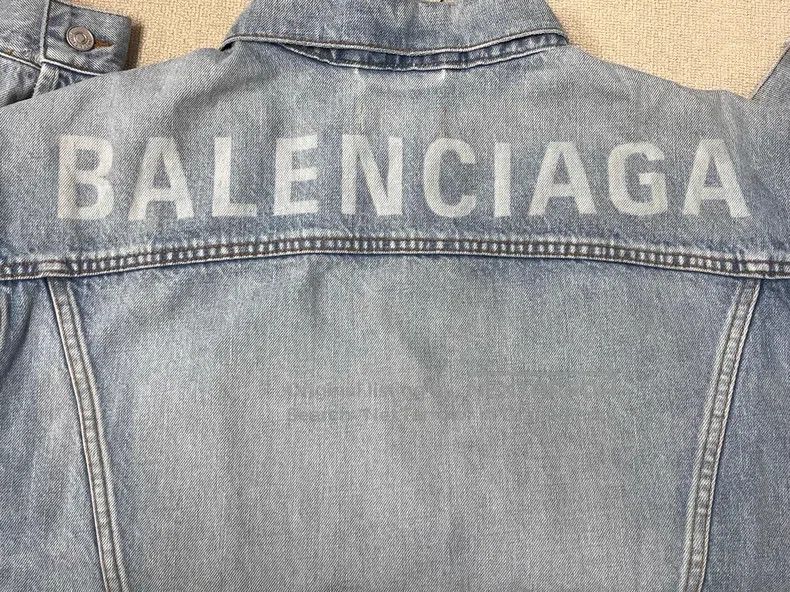 Balenciaga Balenciaga Back Logo Denim Jacket Size US M / EU 48-50 / 2 - 3 Thumbnail
