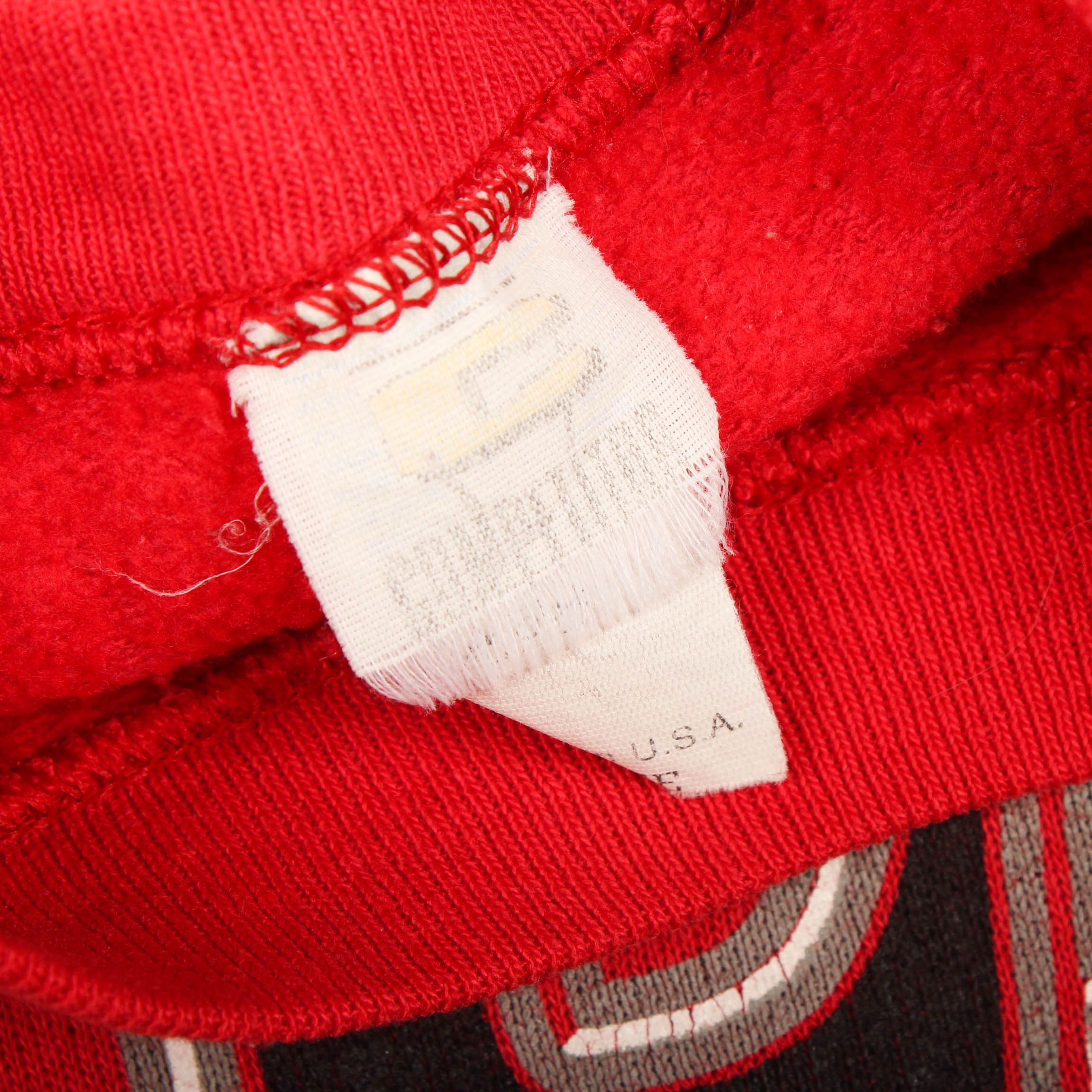 NBA Chicago Bulls Sweatshirt Red 90s NBA Basketball Size US L / EU 52-54 / 3 - 8 Thumbnail