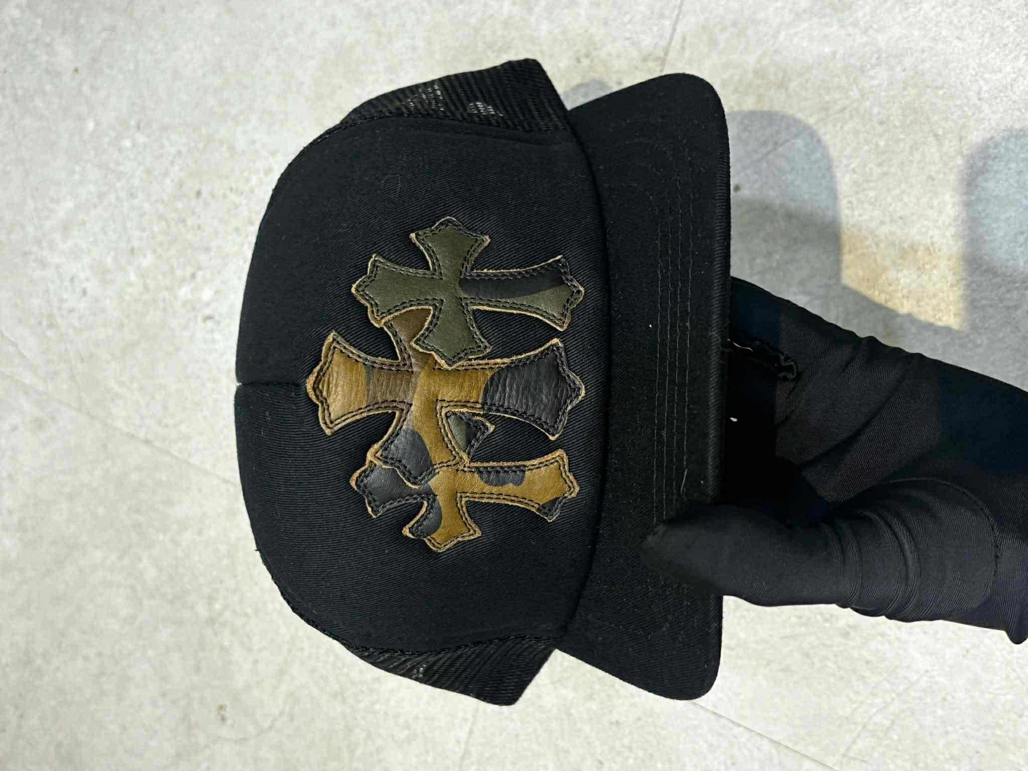 Chrome Hearts Chrome Hearts Cemetery Leather Patch Camo Trucker Hat black Size ONE SIZE - 8 Thumbnail
