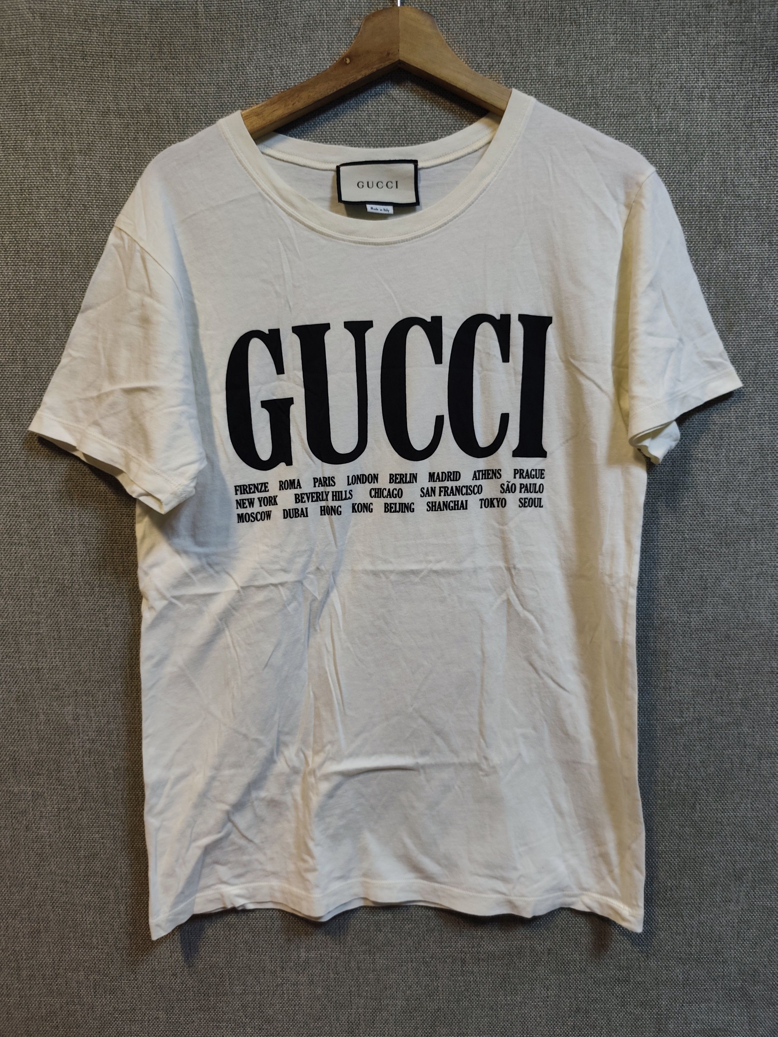 Gucci Gucci Cities Tee Size US S / EU 44-46 / 1 - 1 Thumbnail