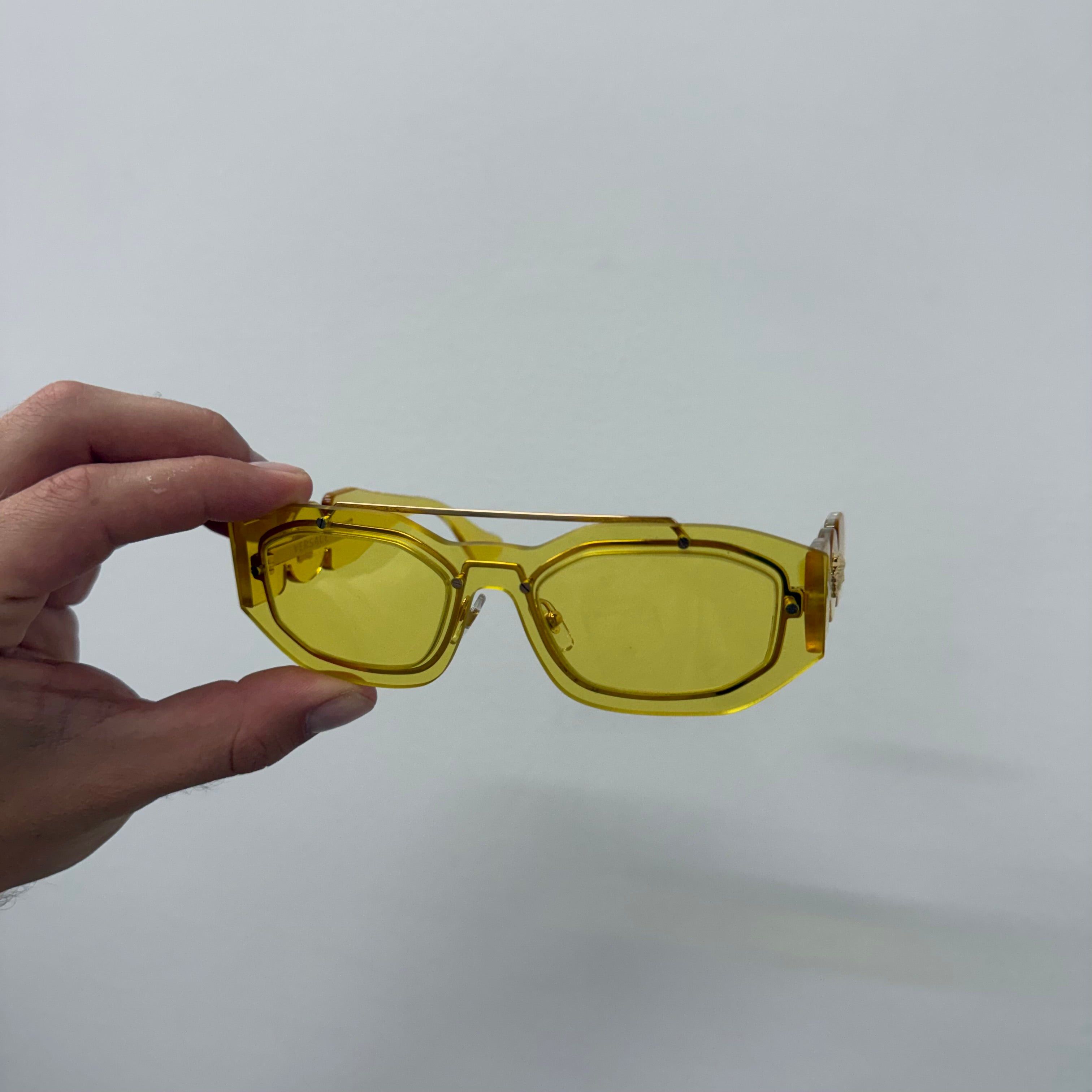 Versace Versace Yellow Medusa Biggie Glasses Size ONE SIZE - 5 Thumbnail