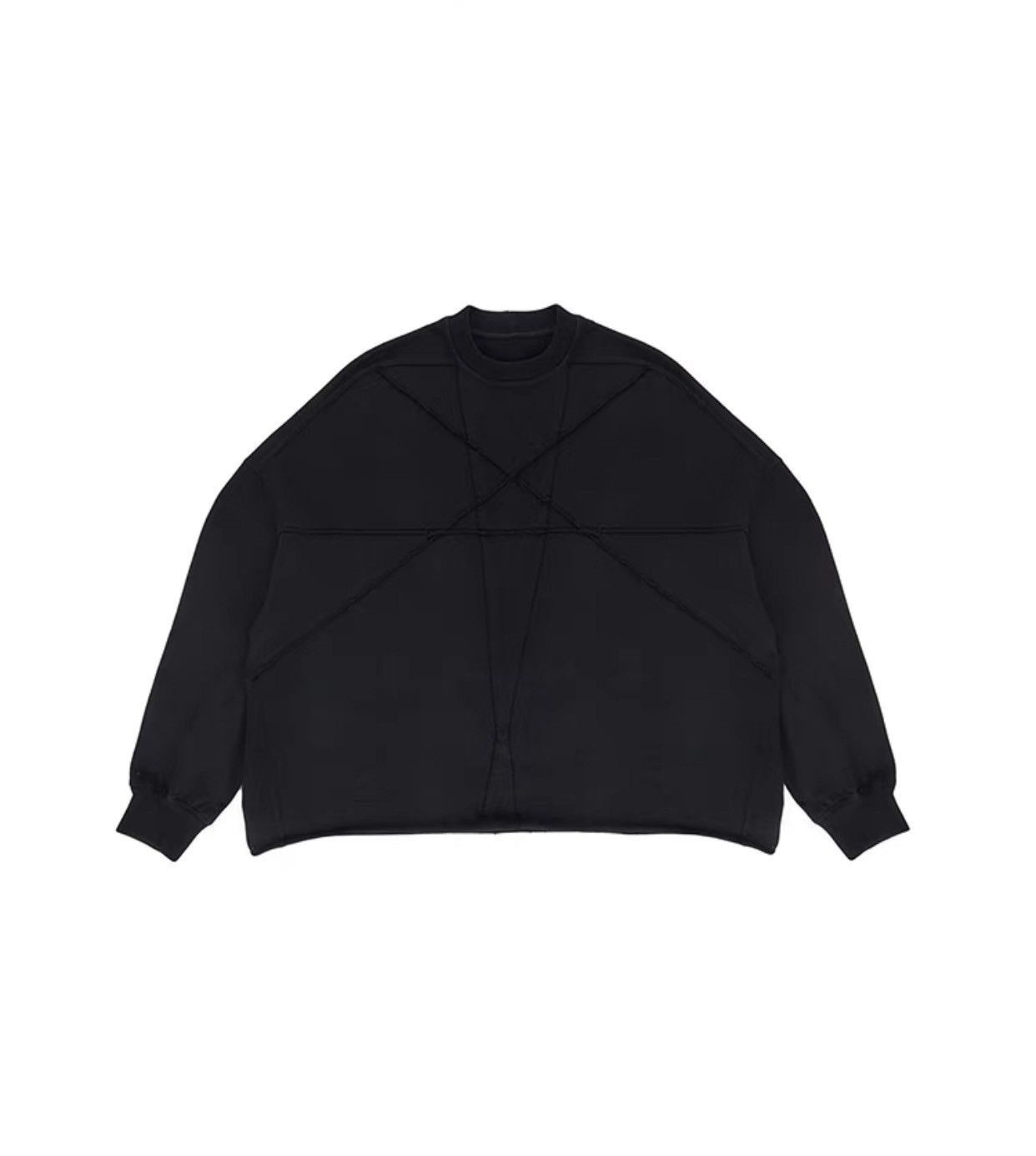 Rick Owens Rick Owens Drkshdw Pentastar bat sleeve fleece sweatshirt Size US S / EU 44-46 / 1 - 7 Thumbnail