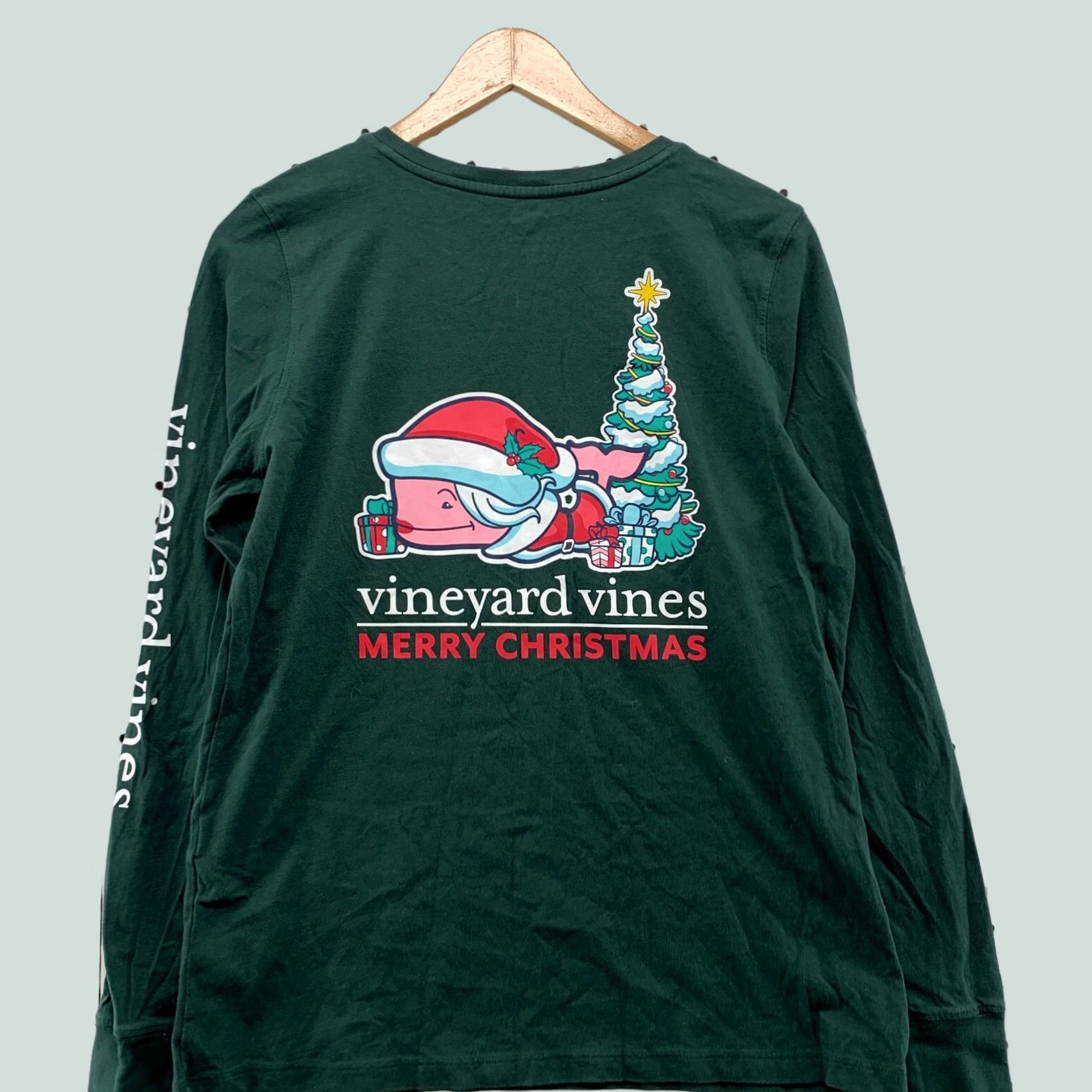 Vineyard Vines Vineyard Vines Christmas Pocket Shirt Mens Medium Green Whale 19.5x25 Size US M / EU 48-50 / 2 - 1 Thumbnail