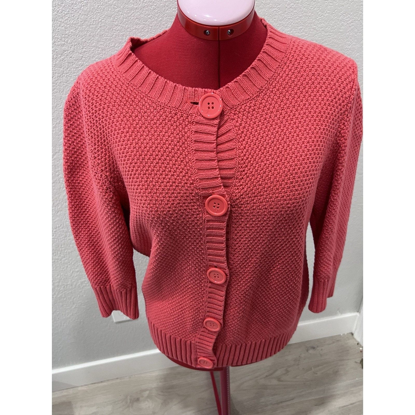L.L. Bean LL Bean Chunky Knit Button Down Cozy Cardigan Size M / US 6-8 / IT 42-44 - 3 Thumbnail