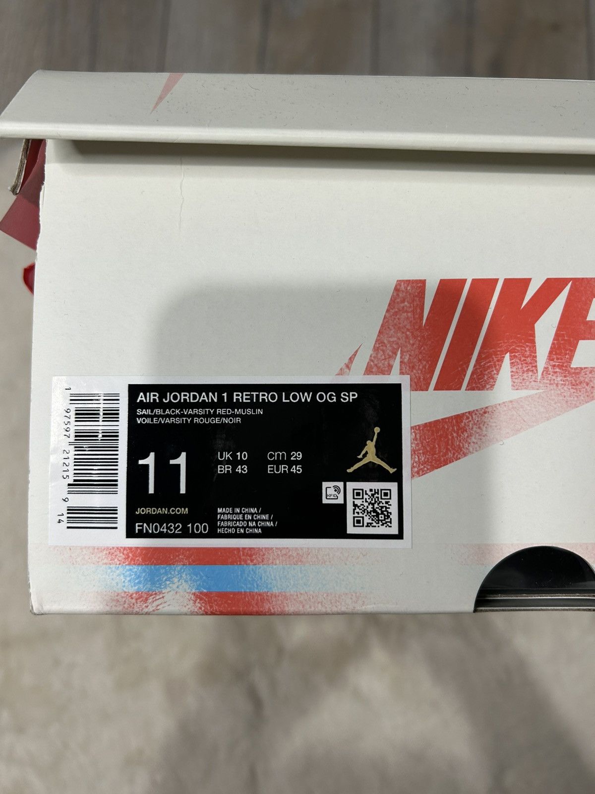 Jordan Brand FN0432 100 Size US 11 / EU 44 - 11 Thumbnail
