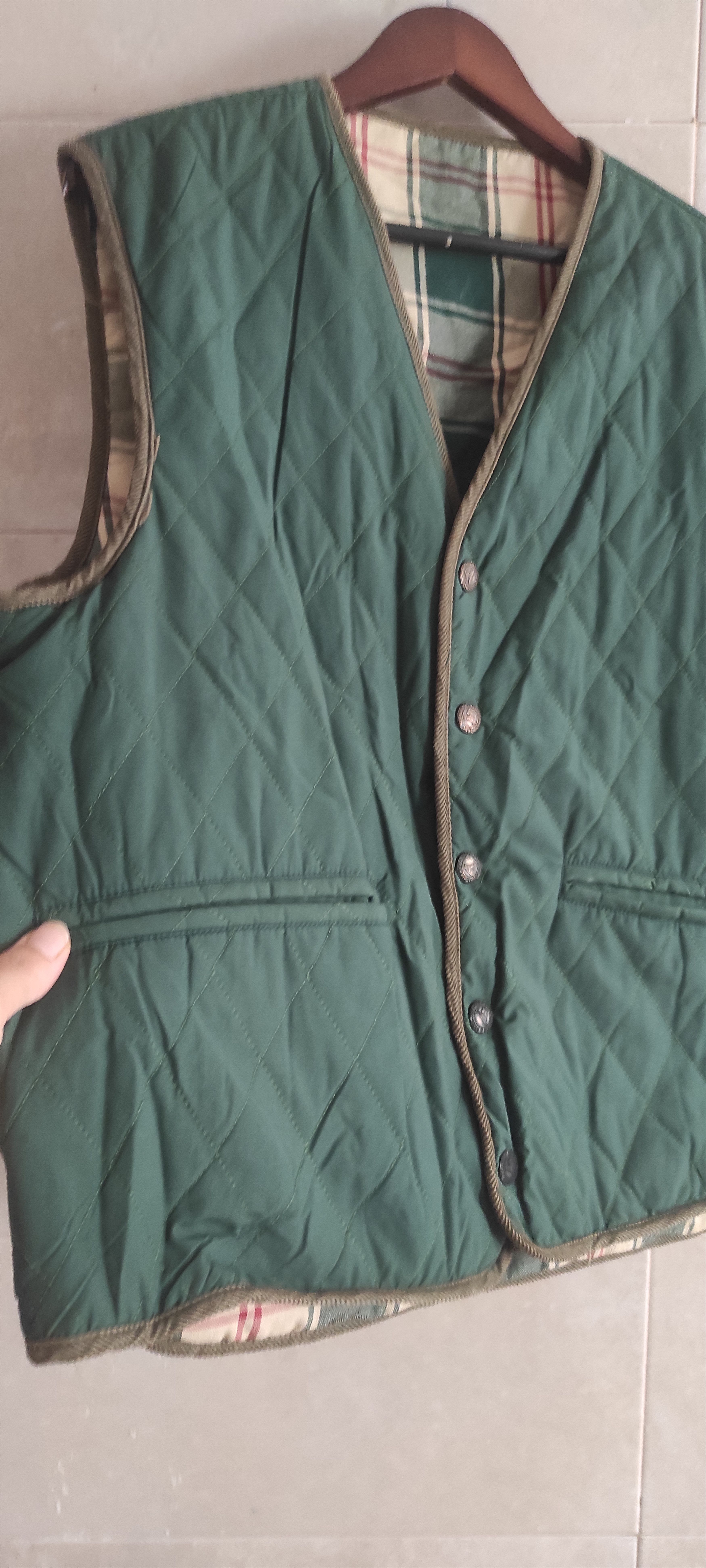 Vintage Herman & Sons Reversible Quilted Lining Plaid Mens Vest L Size US L / EU 52-54 / 3 - 12 Thumbnail