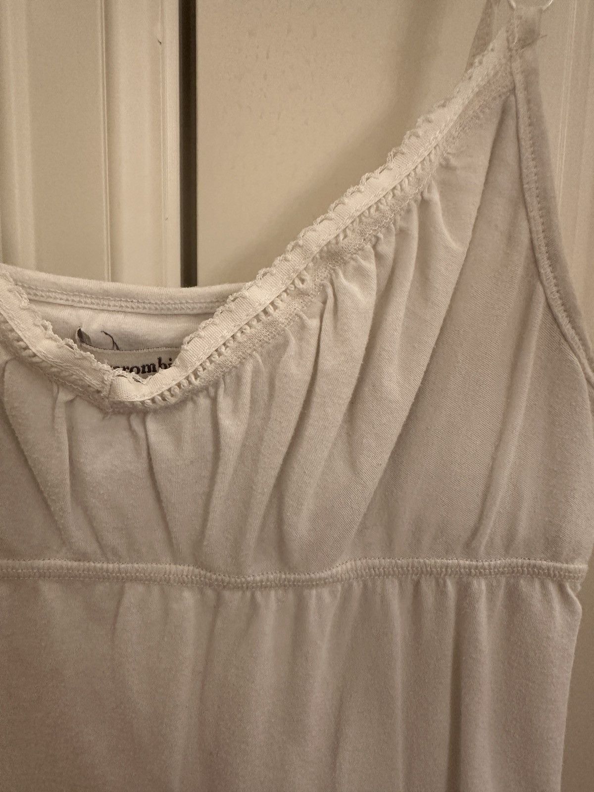 Abercrombie & Fitch Women’s Abercrombie & Fitch White Tank Top, L Size L / US 10 / IT 46 - 2 Thumbnail