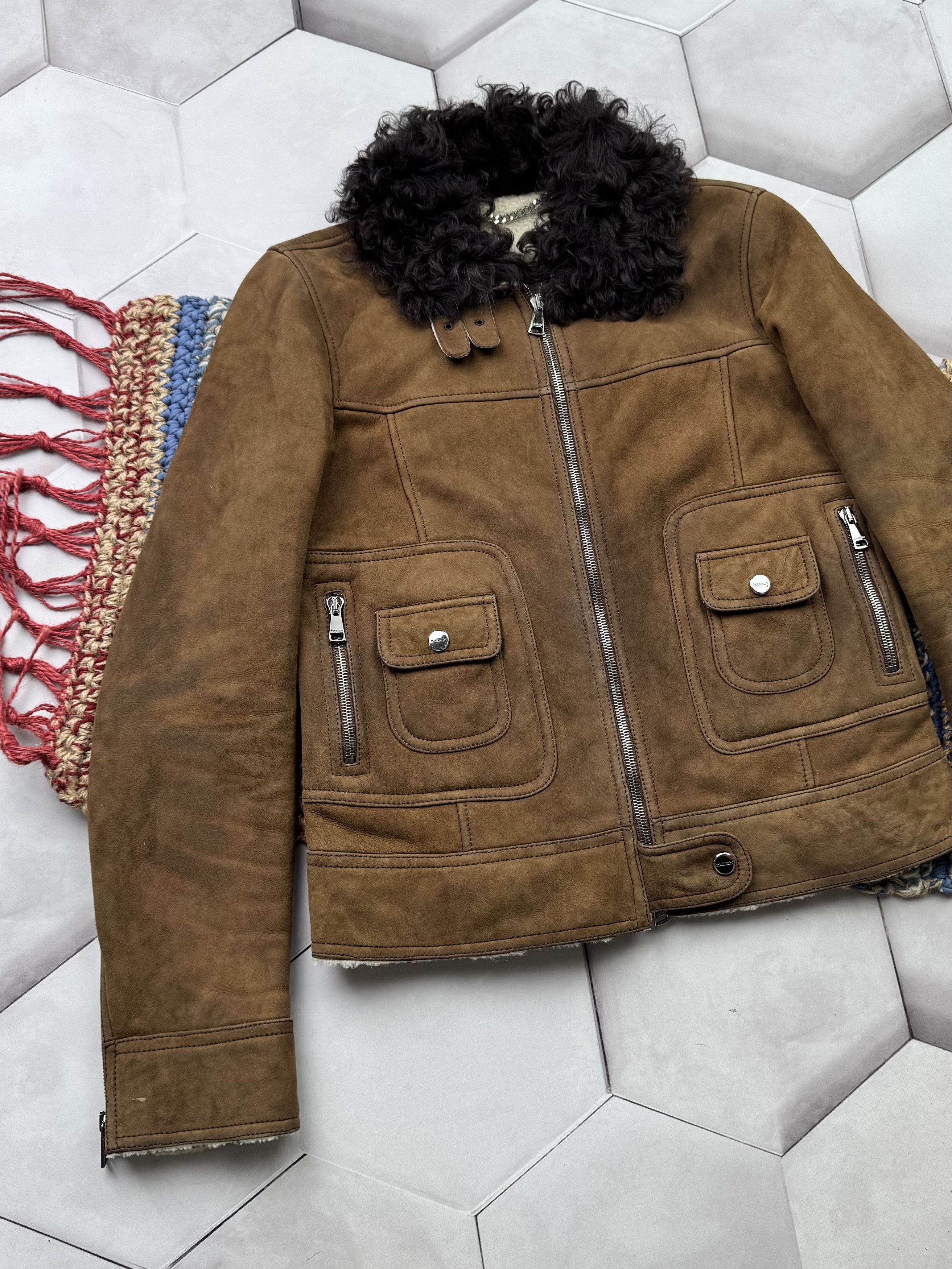 Japanese Brand Vintage Real Sheepskin Cropped Jacket (E4) Size S / US 4 / IT 40 - 2 Thumbnail