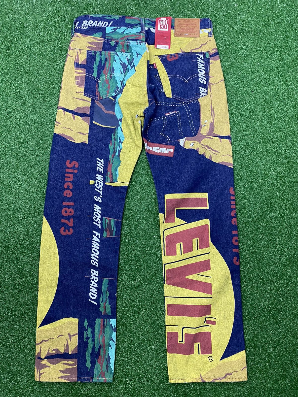Levi's 501 LEVI'S 150th Anniversary Banner Print Denim Size US 34 / EU 50 - 7 Thumbnail