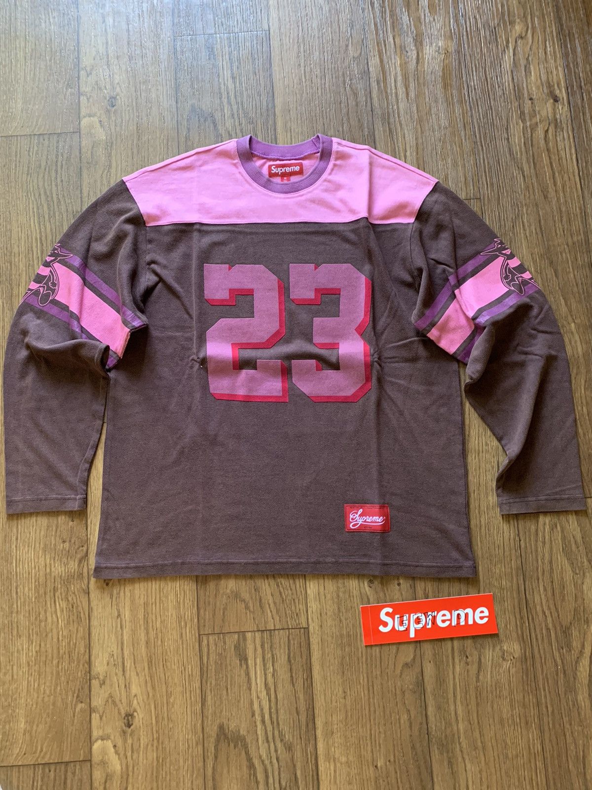 Supreme Supreme Bumblebee Longsleeve Football Top Brown Size