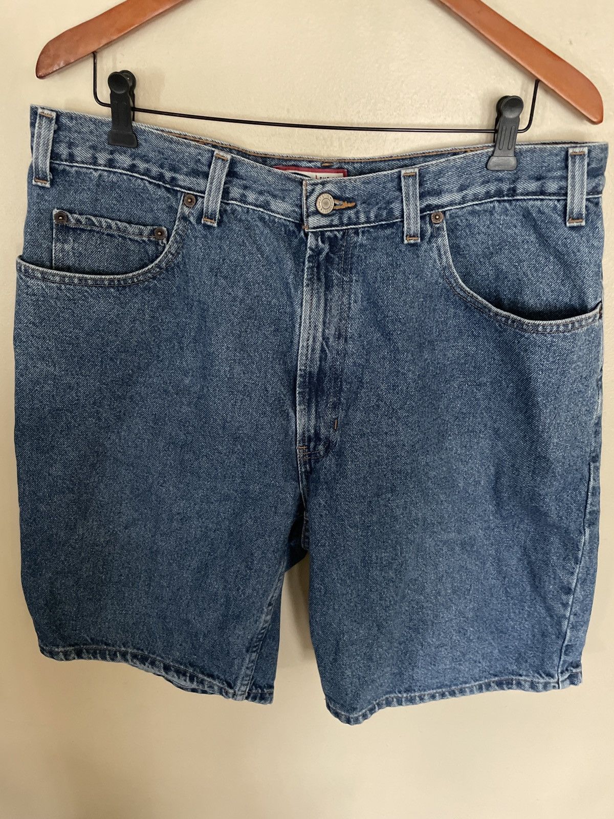 Old Navy × Vintage Old Navy Blue Denim Jean Shorts Jorts w38 stonewash y2k 🔥 Size US 38 / EU 54 - 1 Thumbnail