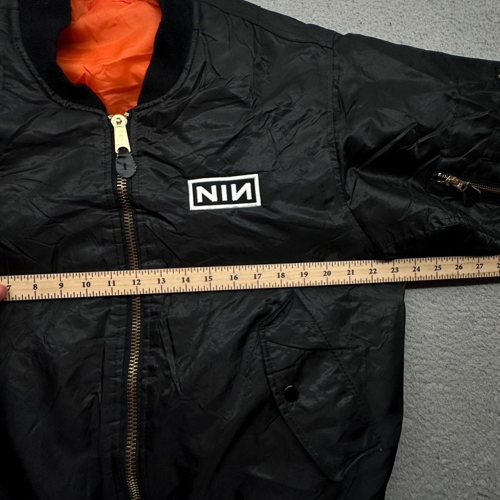 Rothco VINTAGE NIN Nine Inch Nails Rothco MA-1 Bomber Jacket Mens S Black Size US S / EU 44-46 / 1 - 5 Thumbnail