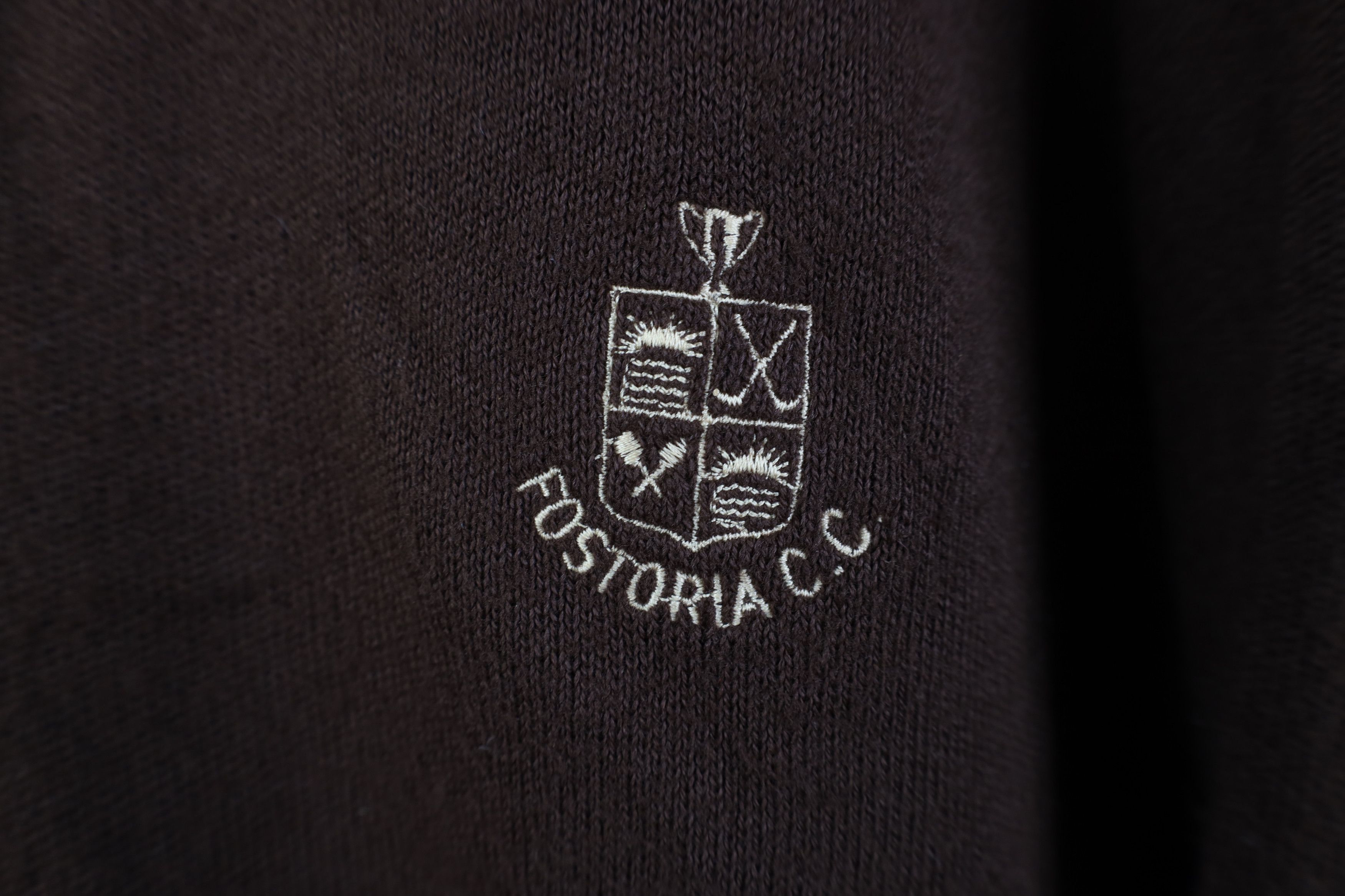 Vintage Vintage 70s Country Club Ohio Golf Knit Sweater Brown USA Size US M / EU 48-50 / 2 - 4 Thumbnail