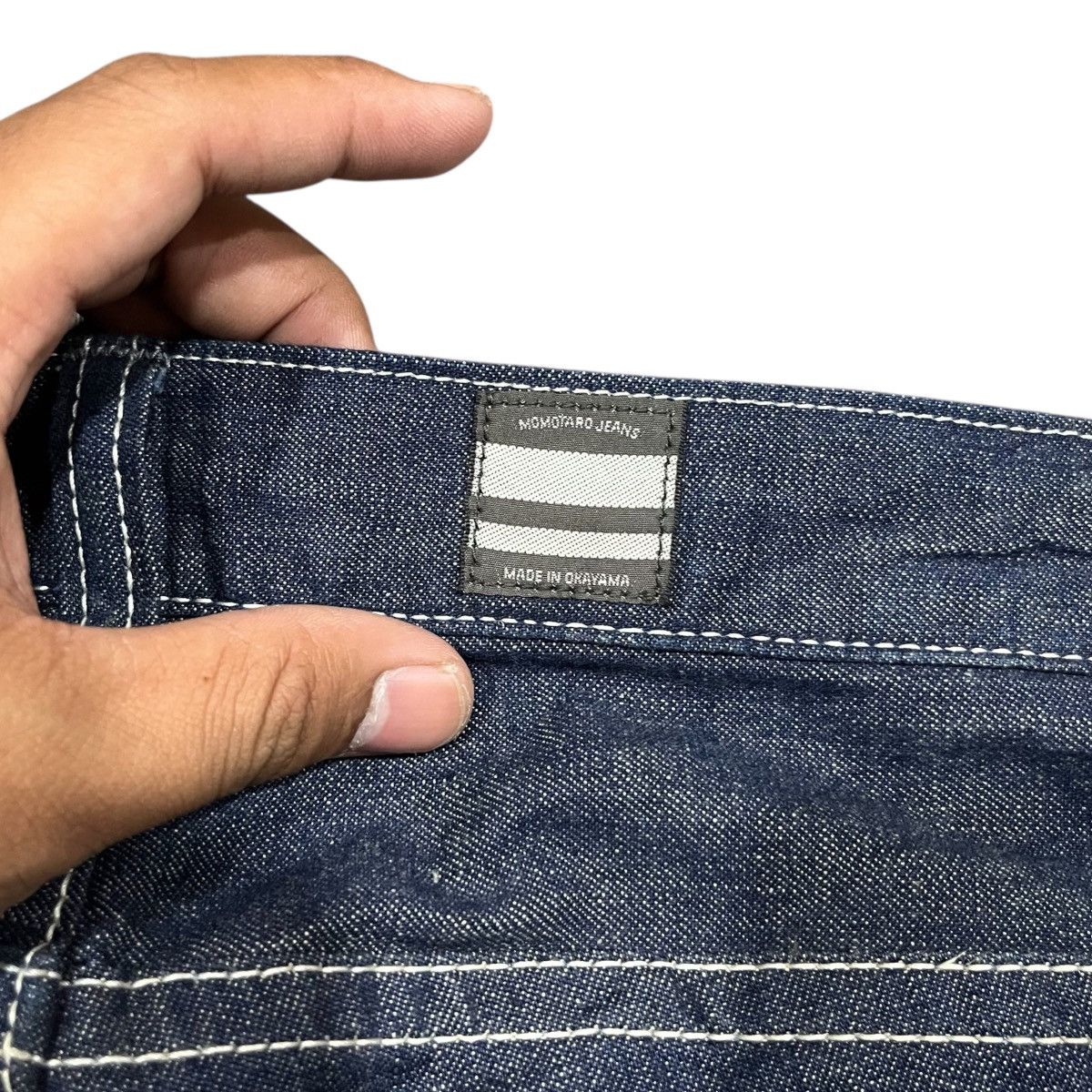 Momotaro Jeans Momotaro Jeans 10.5oz Double Hip Reflective Cropped WorkPant Size US 30 / EU 46 - 8 Thumbnail