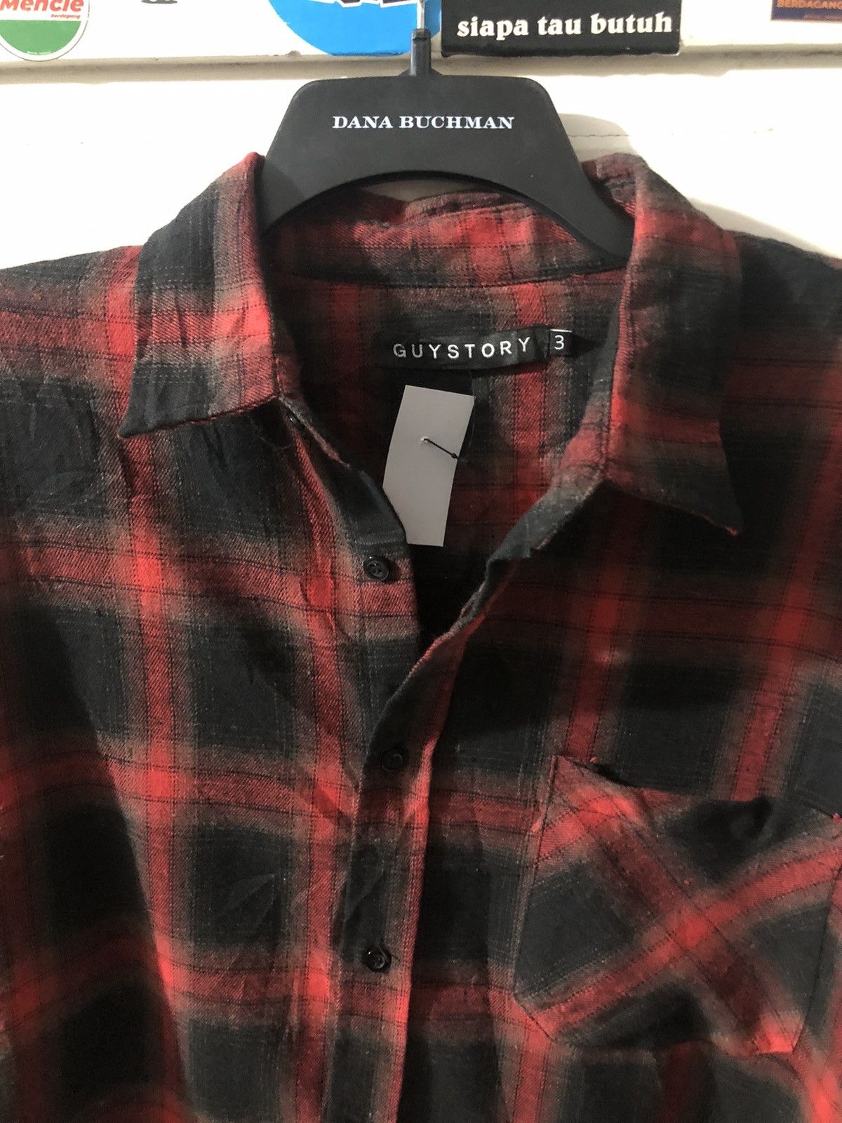 Flannel × Japanese Brand FLANNEL x GUYSTORY RED BLACK Size US XXL / EU 58 / 5 - 6 Thumbnail