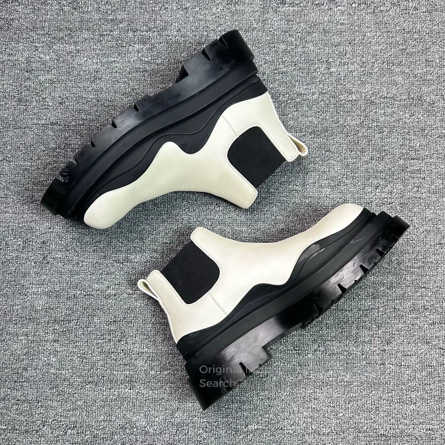 Bottega Veneta Bottega Veneta Thick Sole Chelsea Boots in Black and White Size US 6 / EU 39 - 3 Thumbnail