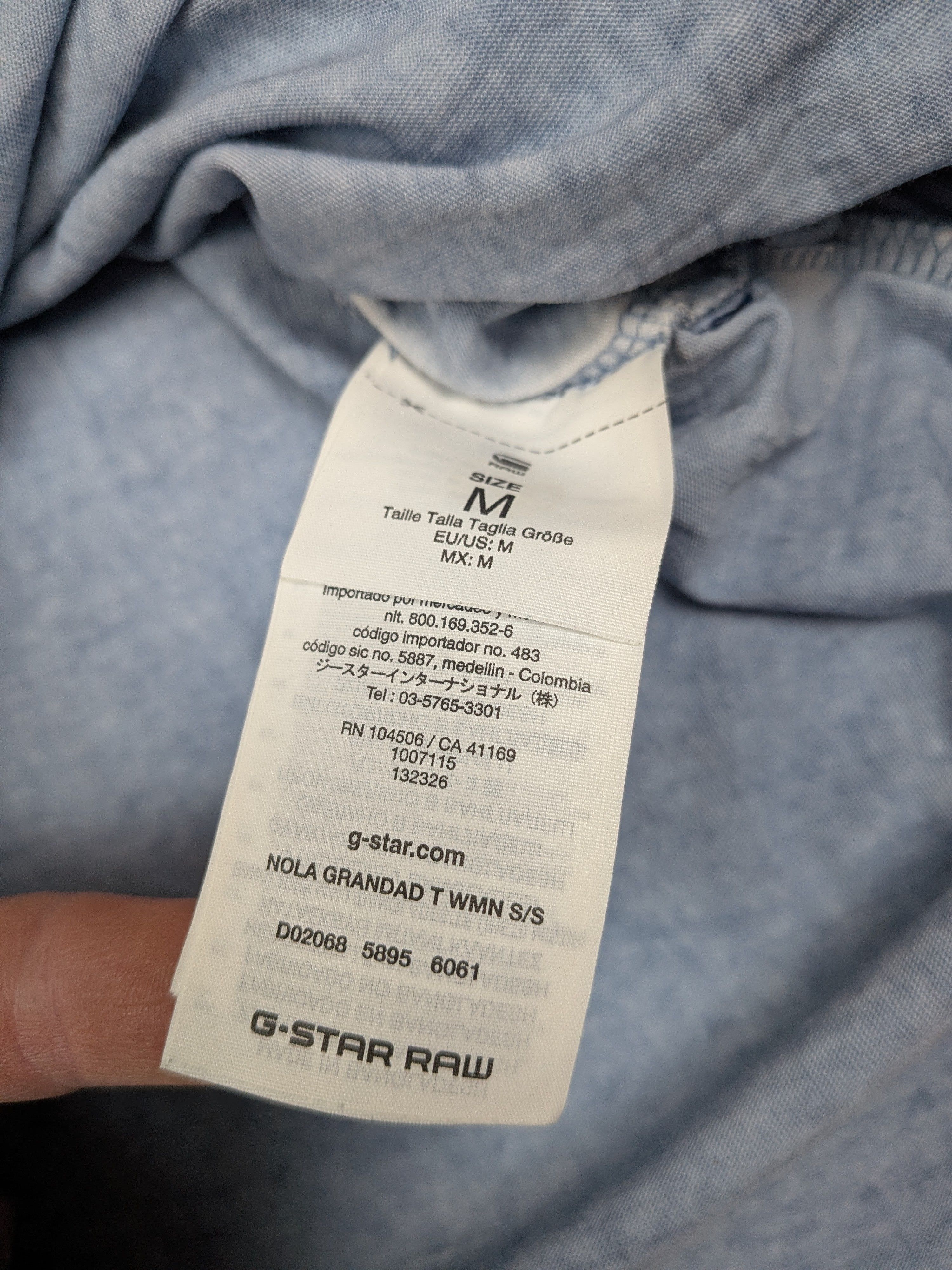 G-Star G-Star Raw T-shirt Organic Cotton Distressed Look Size M Size US M / EU 48-50 / 2 - 12 Thumbnail