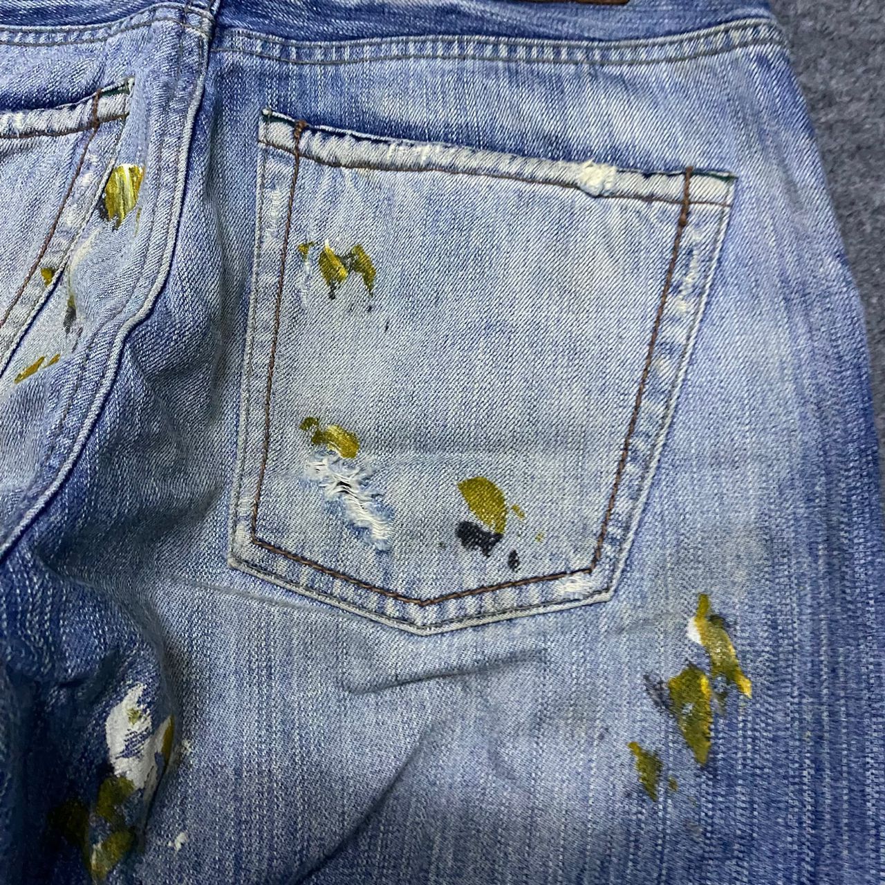 If Six Was Nine 💥Best Offer💥Vintage Global Work Splash Colour Denim Size US 32 / EU 48 - 10 Thumbnail