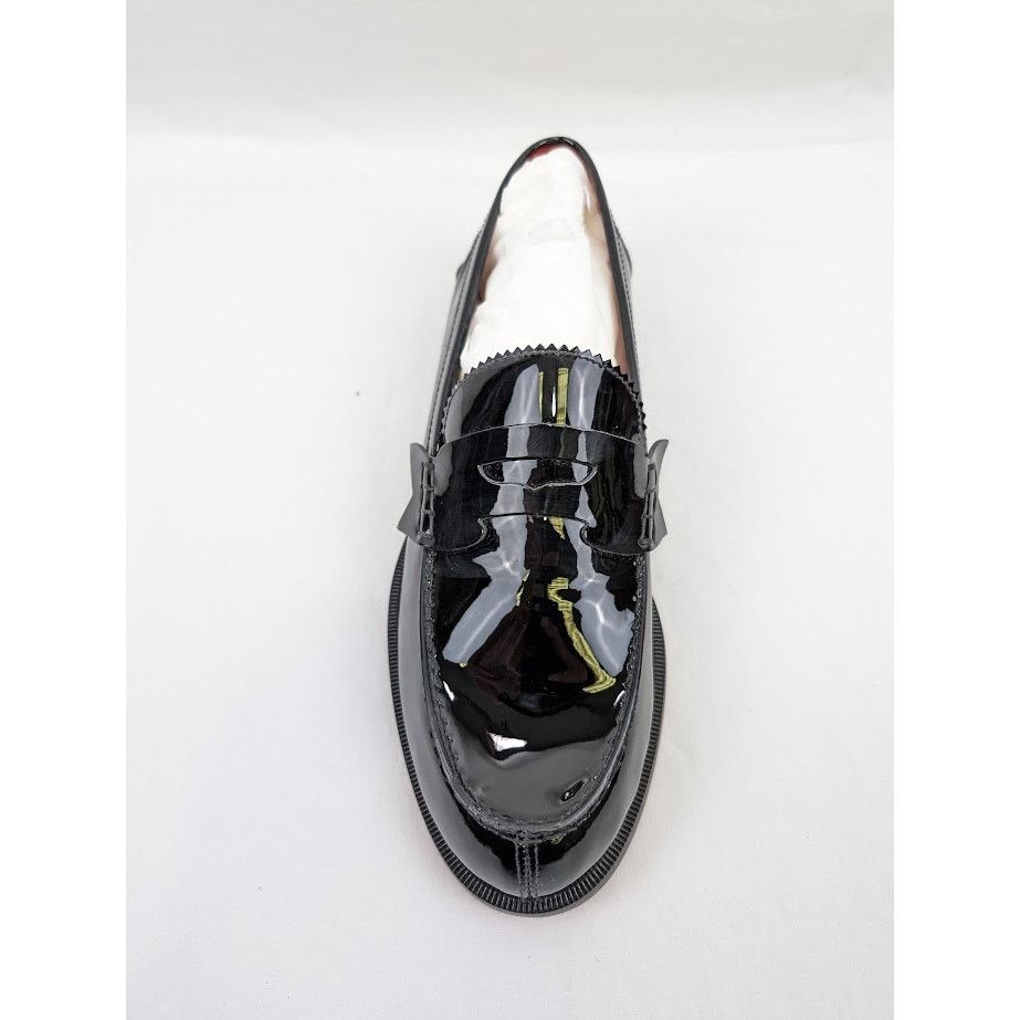 Christian Louboutin o1rshd1 Patent No Penny Flat Shoes in Black/Silver Size US 8.5 / EU 41-42 - 7 Thumbnail