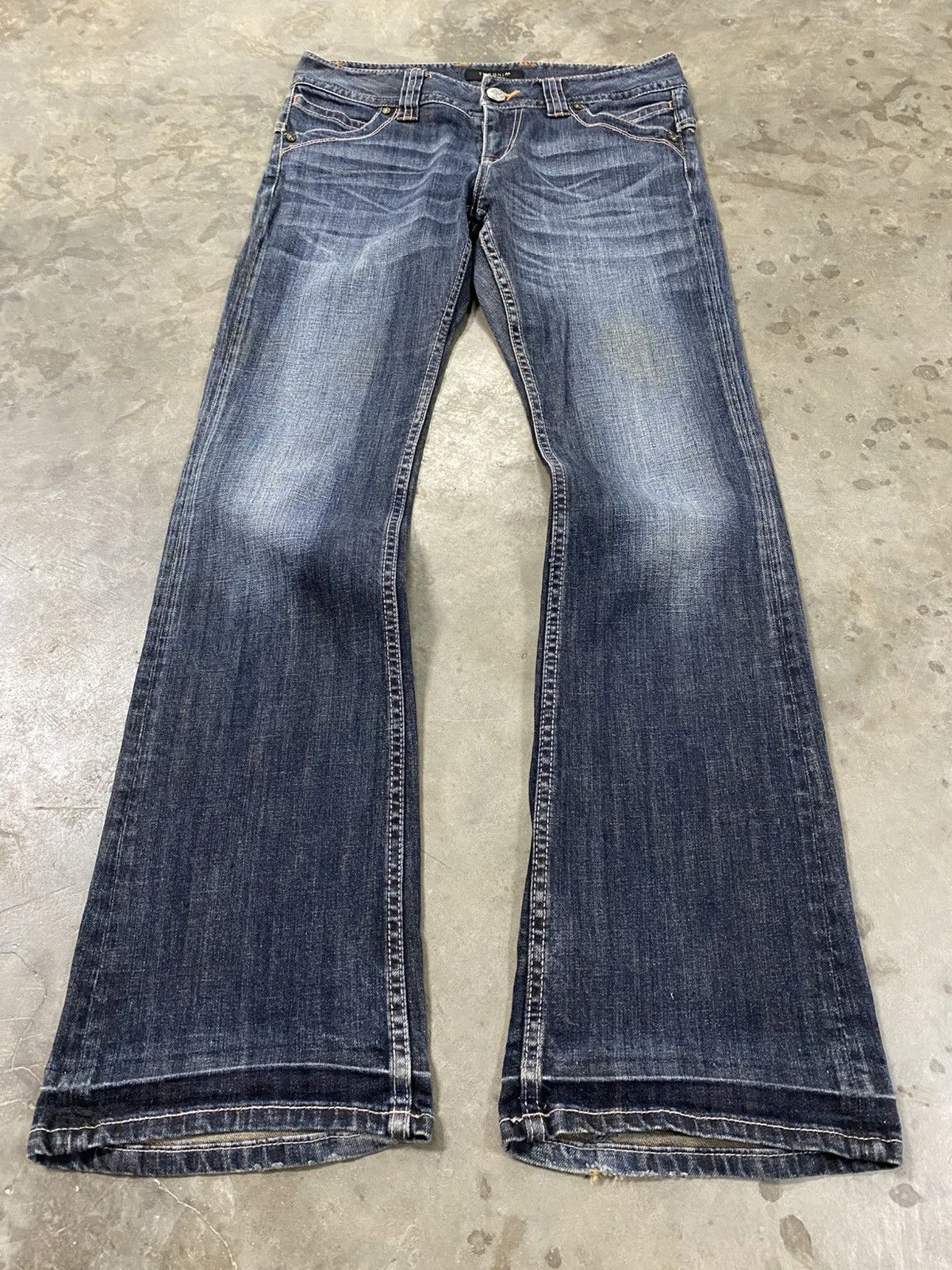 Japanese Brand Flare Jeans Mud Rusty Japan Theoria Stretch Denim @288 Size US 30 / EU 46 - 5 Thumbnail