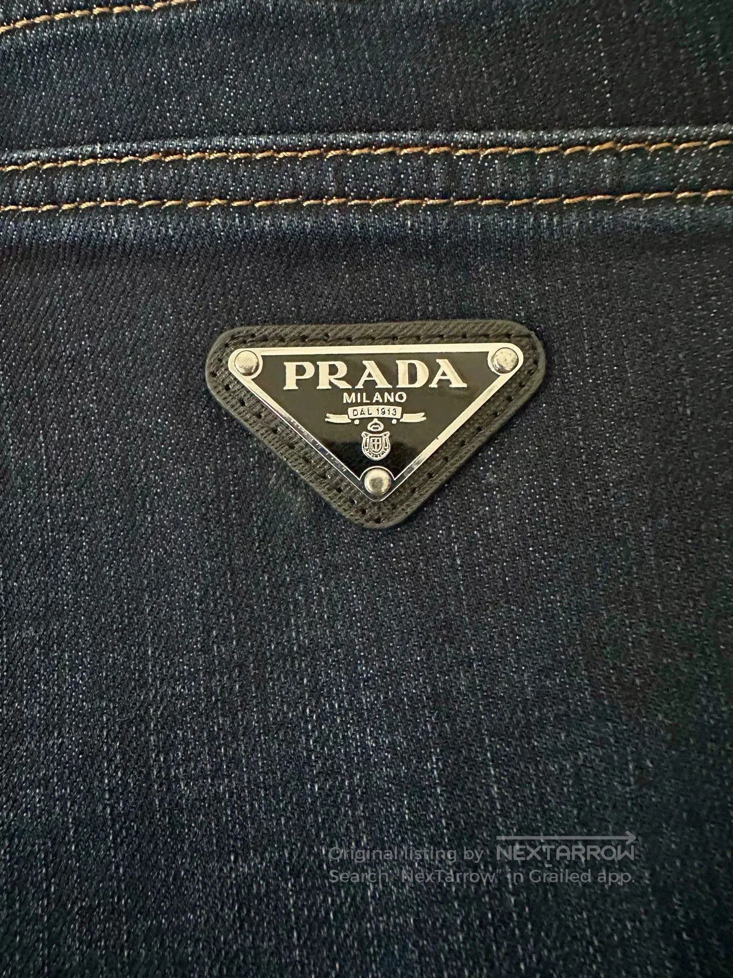 Prada PRADA Dark Blue Jeans Size 31. Size 31" - 4 Thumbnail