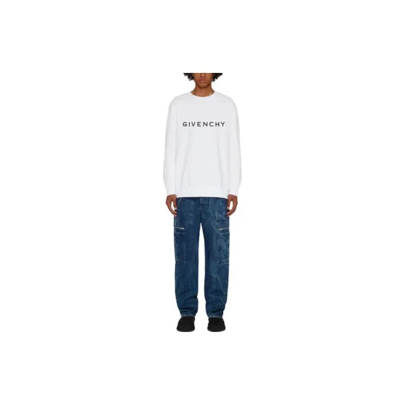 Givenchy o1w1db10325 Slim Fit Sweatshirt in White Size US XXL / EU 58 / 5 - 3 Thumbnail