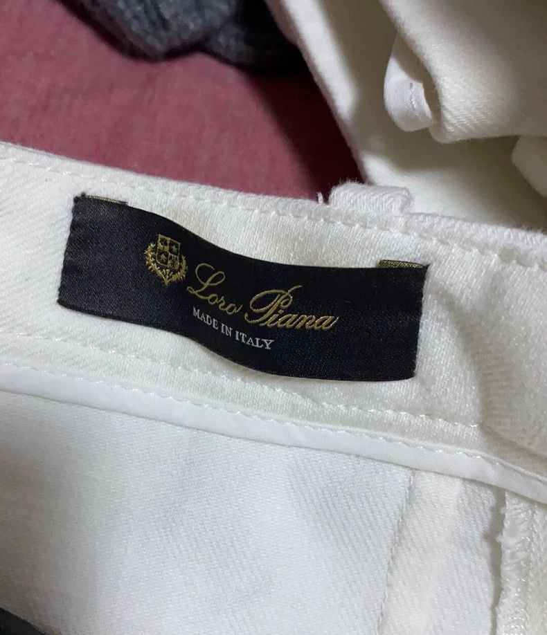 Loro Piana LORO PIANA White cotton jeans Size 25" / US 0 / IT 36 - 2 Thumbnail