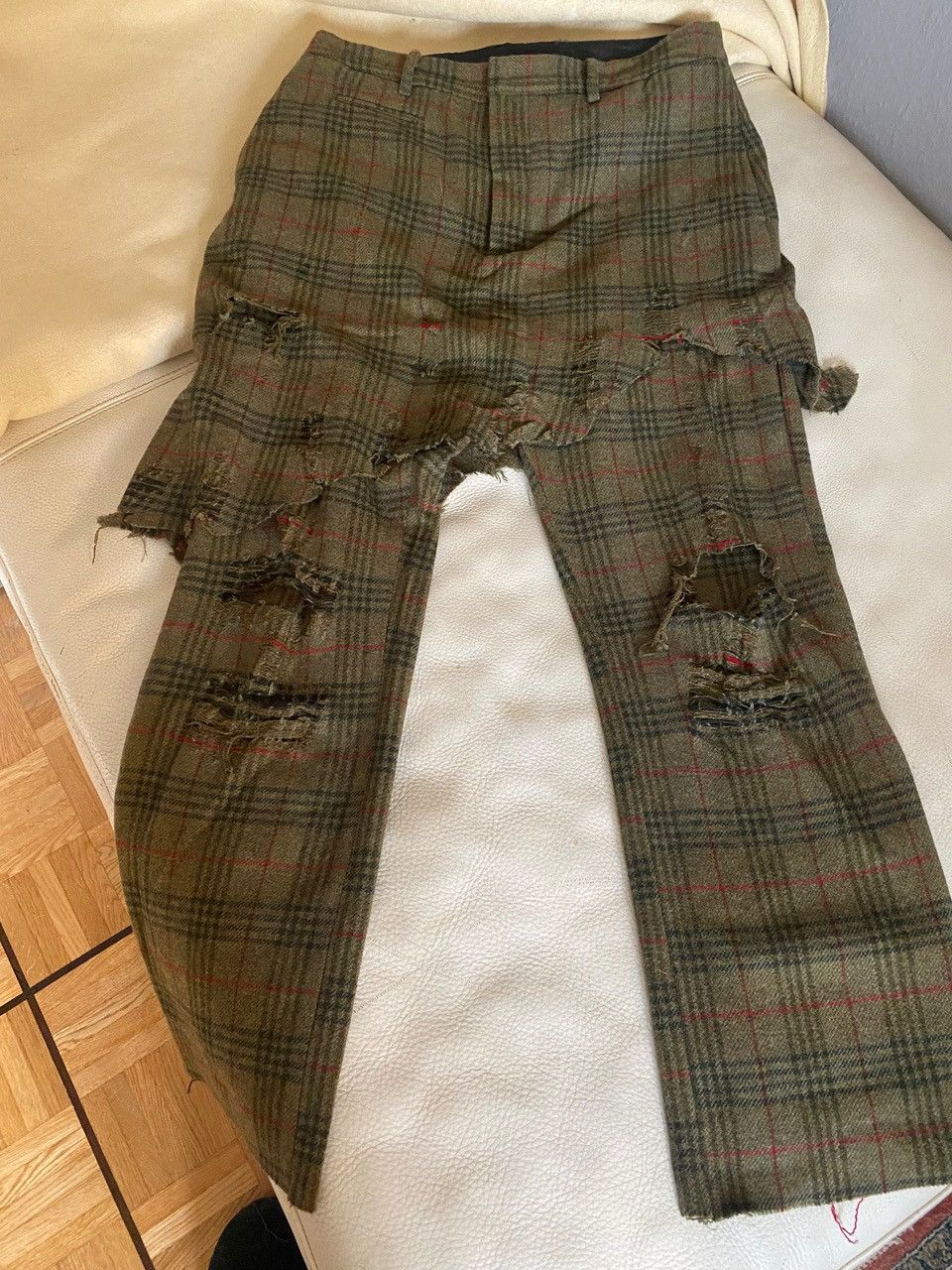 R13 R13 green tartan wool trousers Size US 30 / EU 46 - 2 Thumbnail