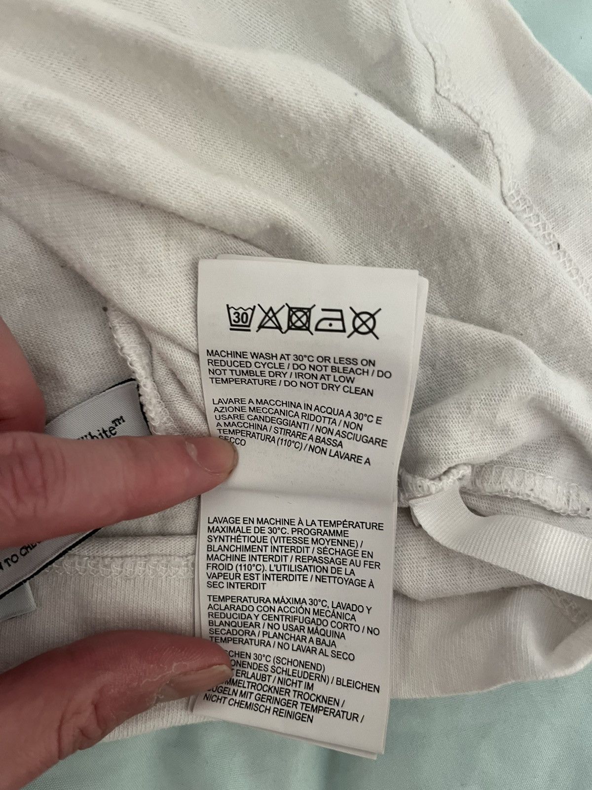 Off-White Off-white pink acrylic tee Size US L / EU 52-54 / 3 - 7 Thumbnail