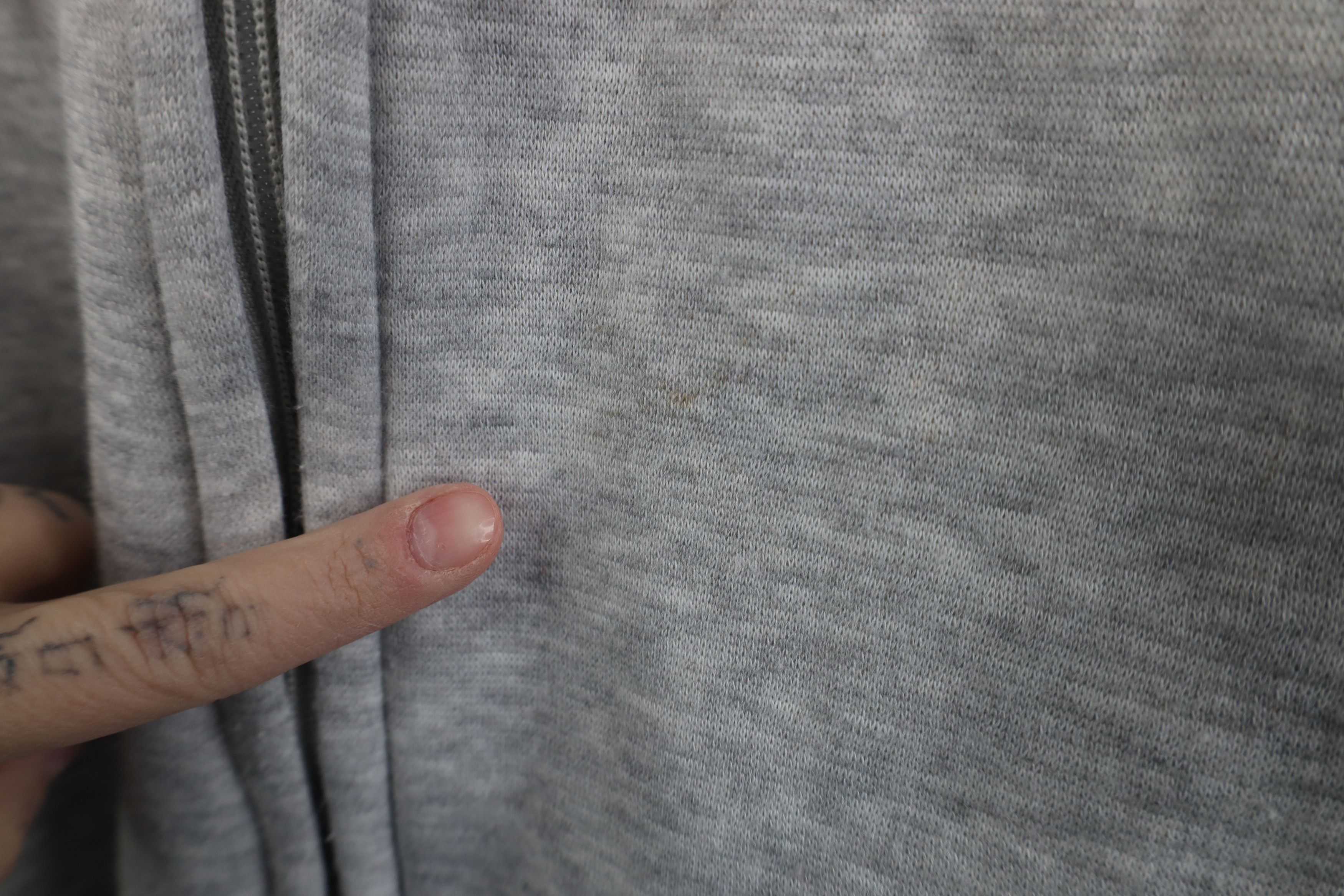 Vintage Vintage 90s Streetwear Hoodie Sweatshirt Heather Gray Size US XL / EU 56 / 4 - 4 Thumbnail