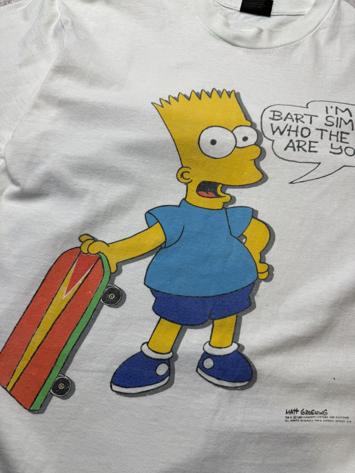 The Simpsons Vintage The Simpsons Matt Groening Bart 90s TShirt Adult USA Size US L / EU 52-54 / 3 - 15 Thumbnail