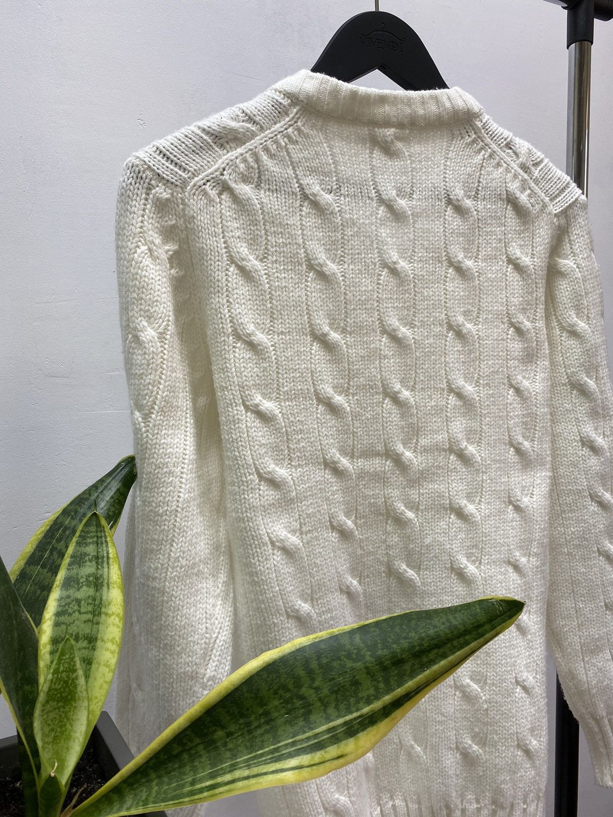 Umbro × Vintage Vintage 70s 80s Umbro Cable Sweater Men’s Sport White M Size US M / EU 48-50 / 2 - 17 Thumbnail