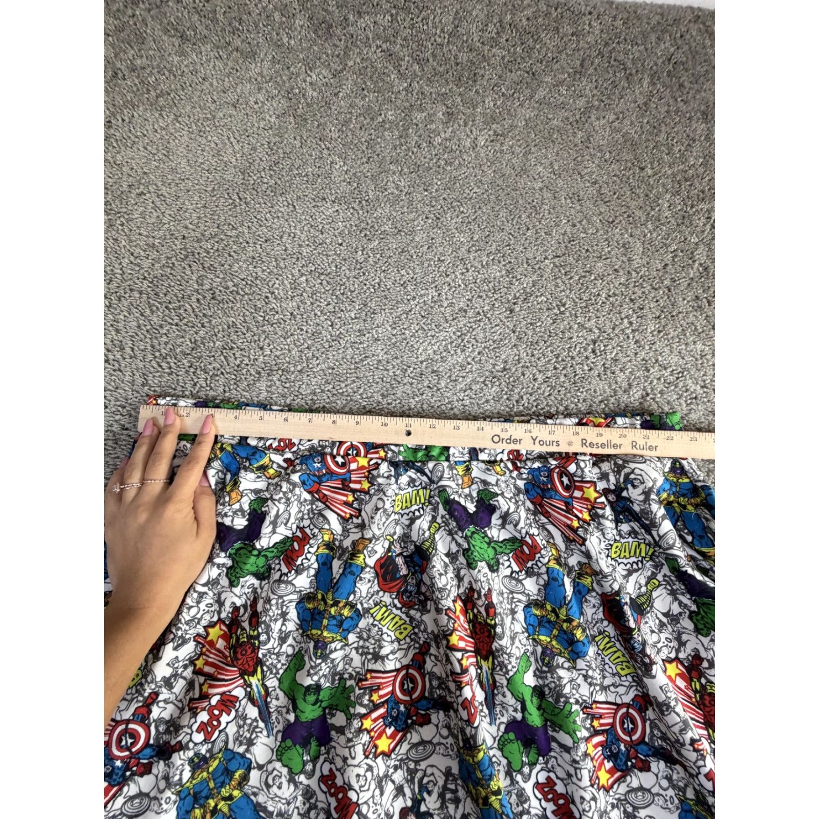 Vintage Her Universe Skirt 24W Womens Avengers Infinity War Marvel Skater Comic Print Size 42" / US 20 - 7 Thumbnail