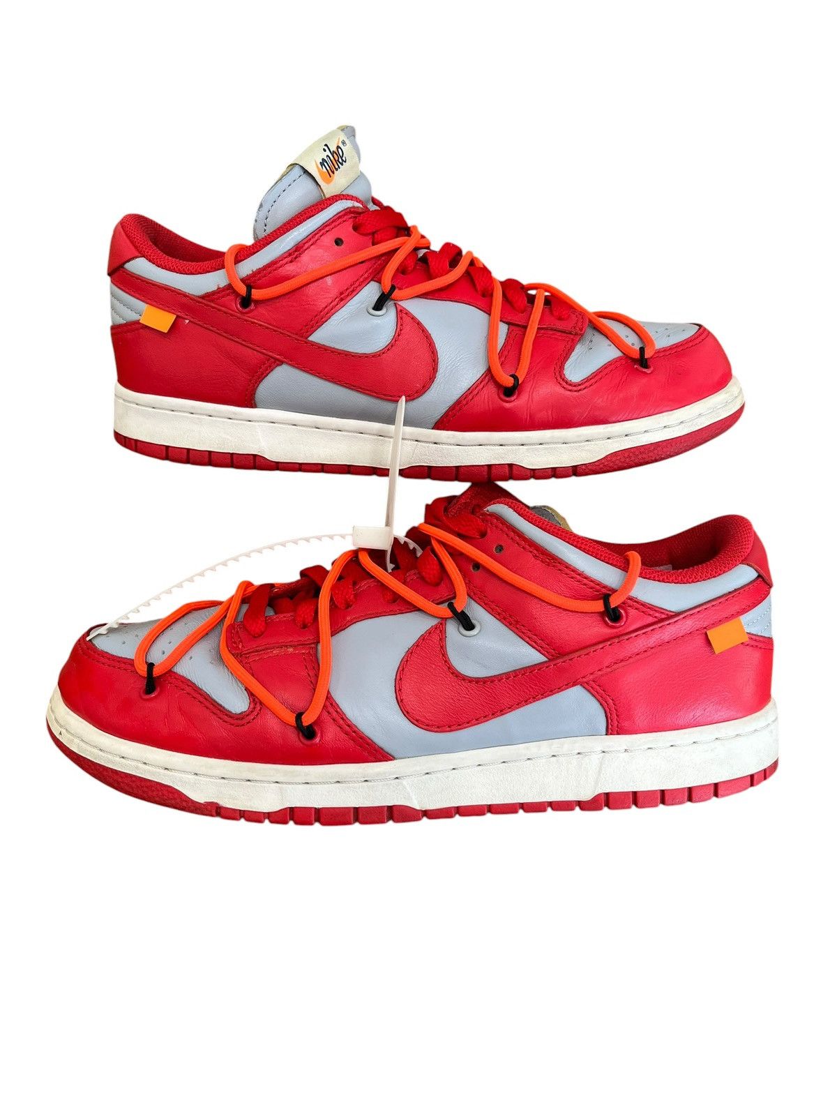 Nike × Off-White Off-White Nike Dunk Low University Red Size US 9 / EU 42 - 2 Thumbnail