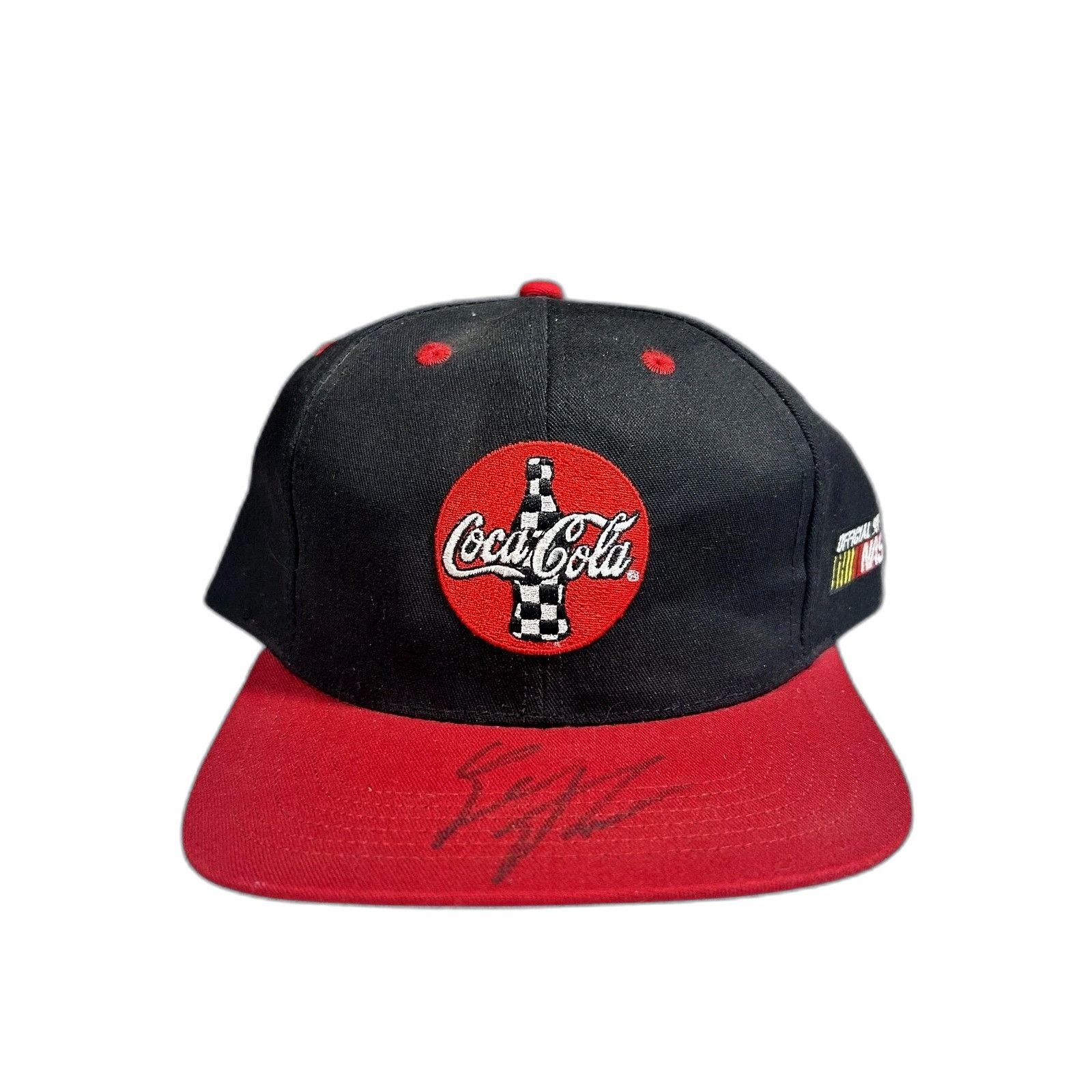 Vintage Vintage 90s Nascar Coca-Cola Racing Snapback Hip-Hop Autogra Size US XXS / EU 40 - 1 Thumbnail