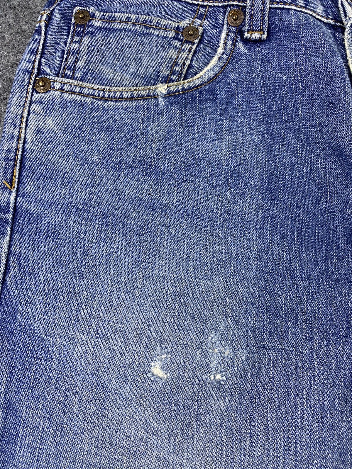 Edwin × Jean × Vintage Edwin 503zz Distress Blue Wash Jeans - J970 Size US 34 / EU 50 - 14 Thumbnail