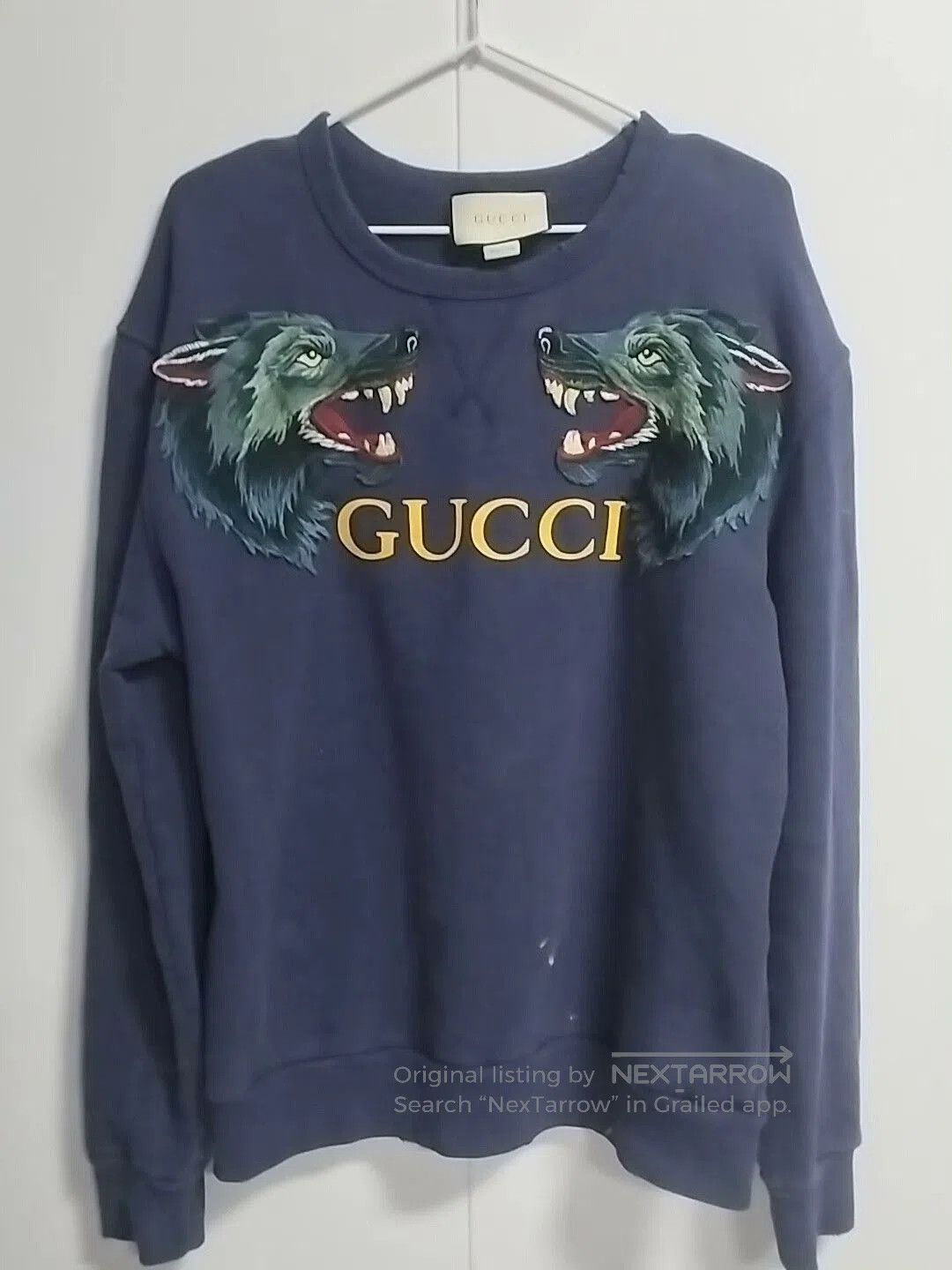Gucci gucci wolf embroidery sweatshirt size m. Size US M / EU 48-50 / 2 - 1 Thumbnail