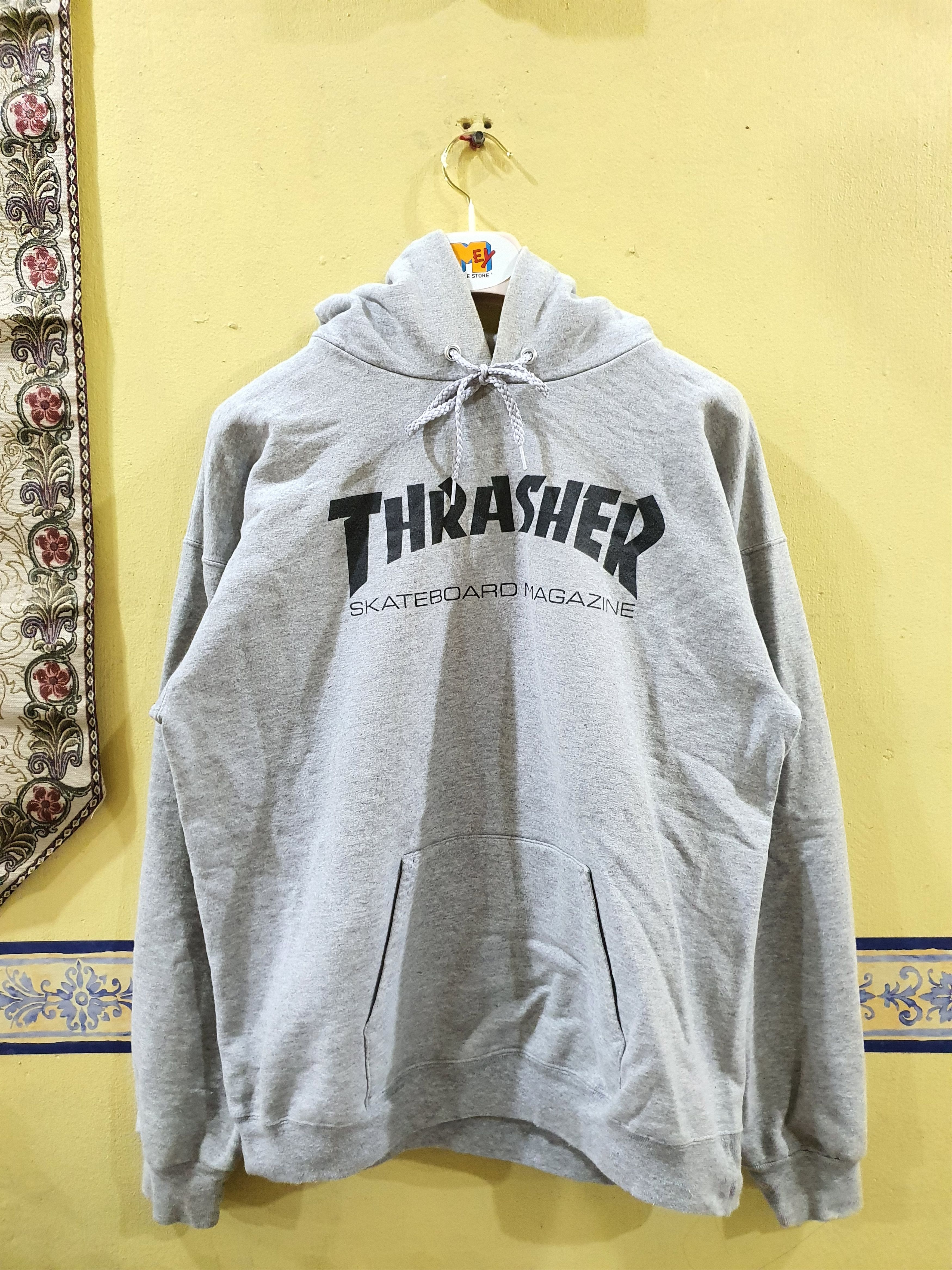 Thrasher Thrasher grey hoodie "Thrasher Skateboard Magazine" logo Size US L / EU 52-54 / 3 - 1 Thumbnail