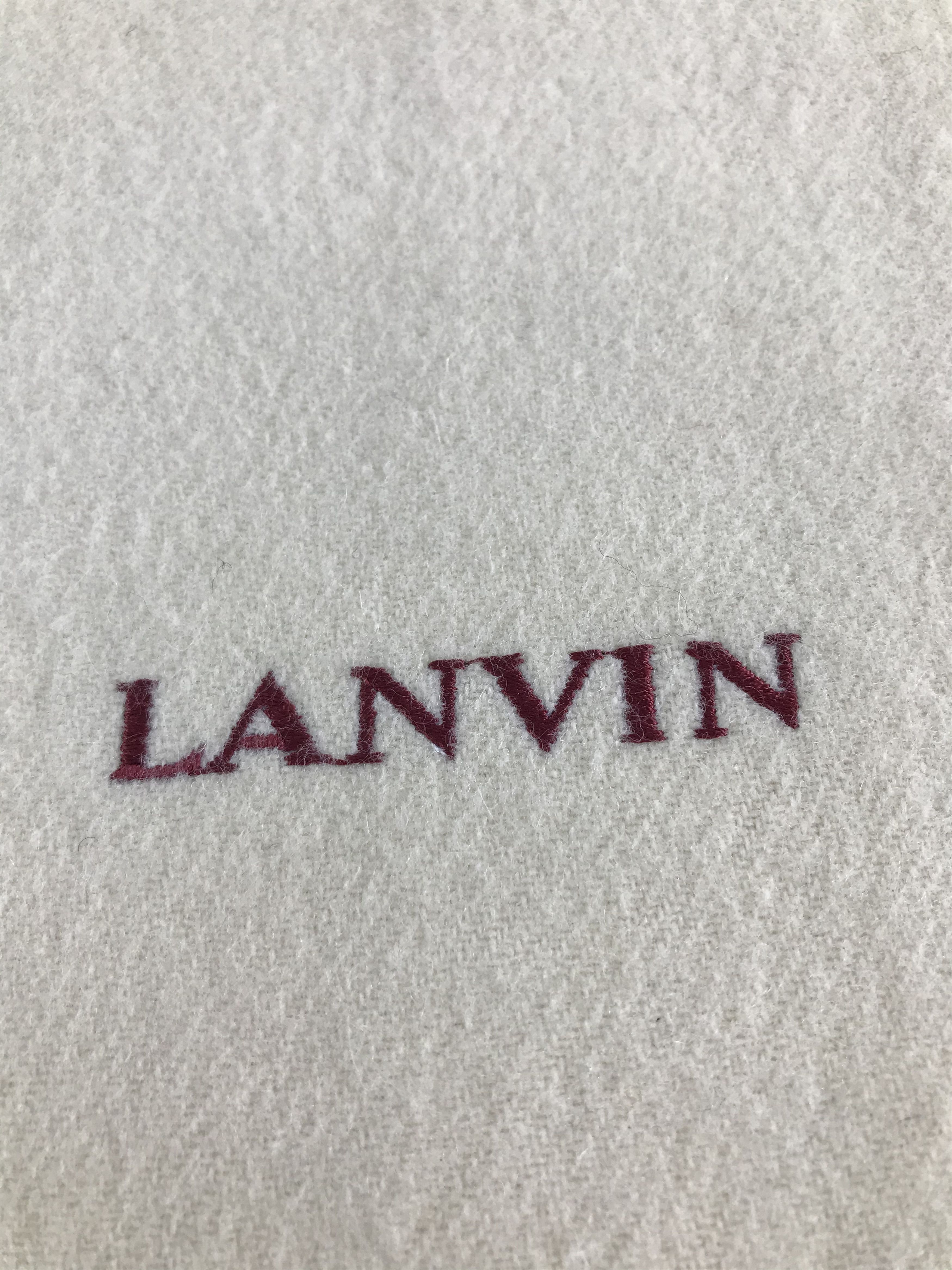 Lanvin Lanvin Wool Scarf Muffler V407 Size ONE SIZE - 4 Thumbnail