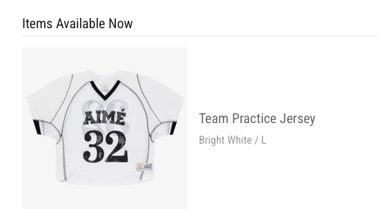 Aime Leon Dore Team Practice Jersey-white Size US L / EU 52-54 / 3 - 8 Thumbnail