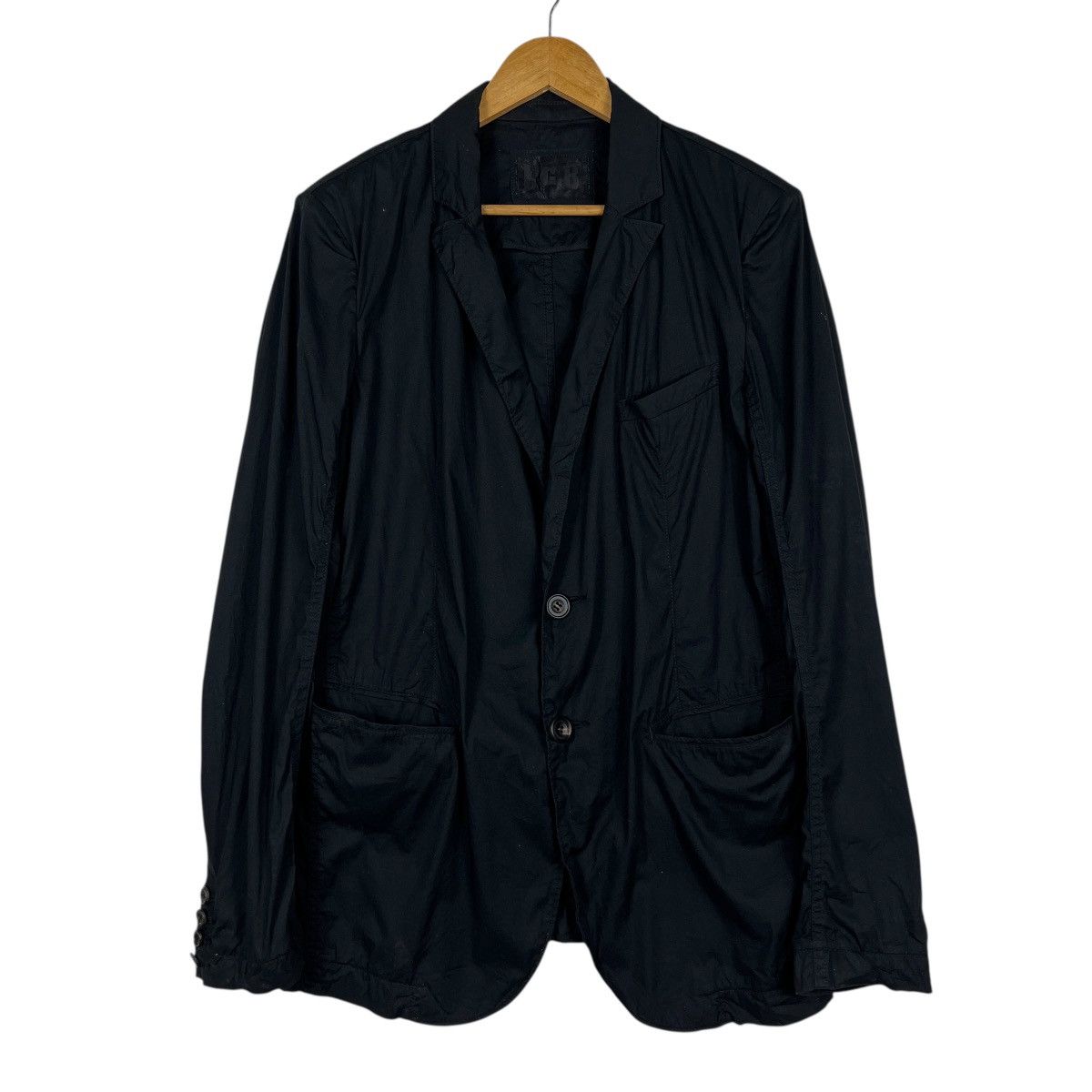 Le Grande Bleu (L.G.B.) 🔥 L.G.B. Le Grande Bleu Maniac Black Goth Wrinkled Blazer Size US M / EU 48-50 / 2 - 2 Thumbnail