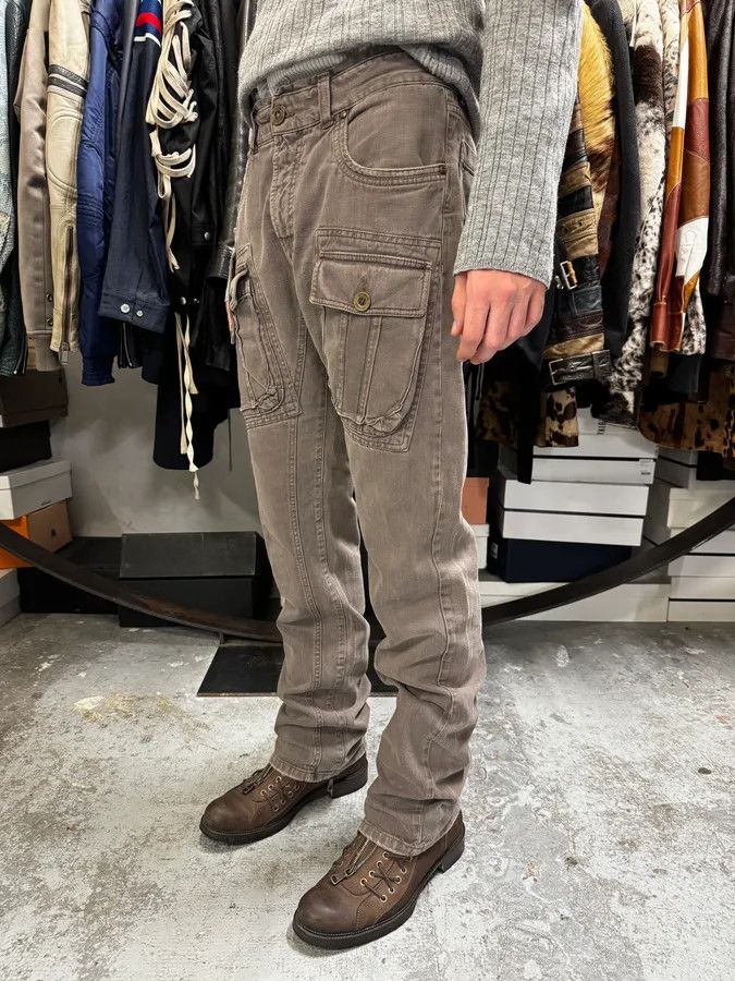 Just Cavalli AW2005 Cavalli Brown Multi Pockets Cargo Pants Size US 31 - 3 Thumbnail