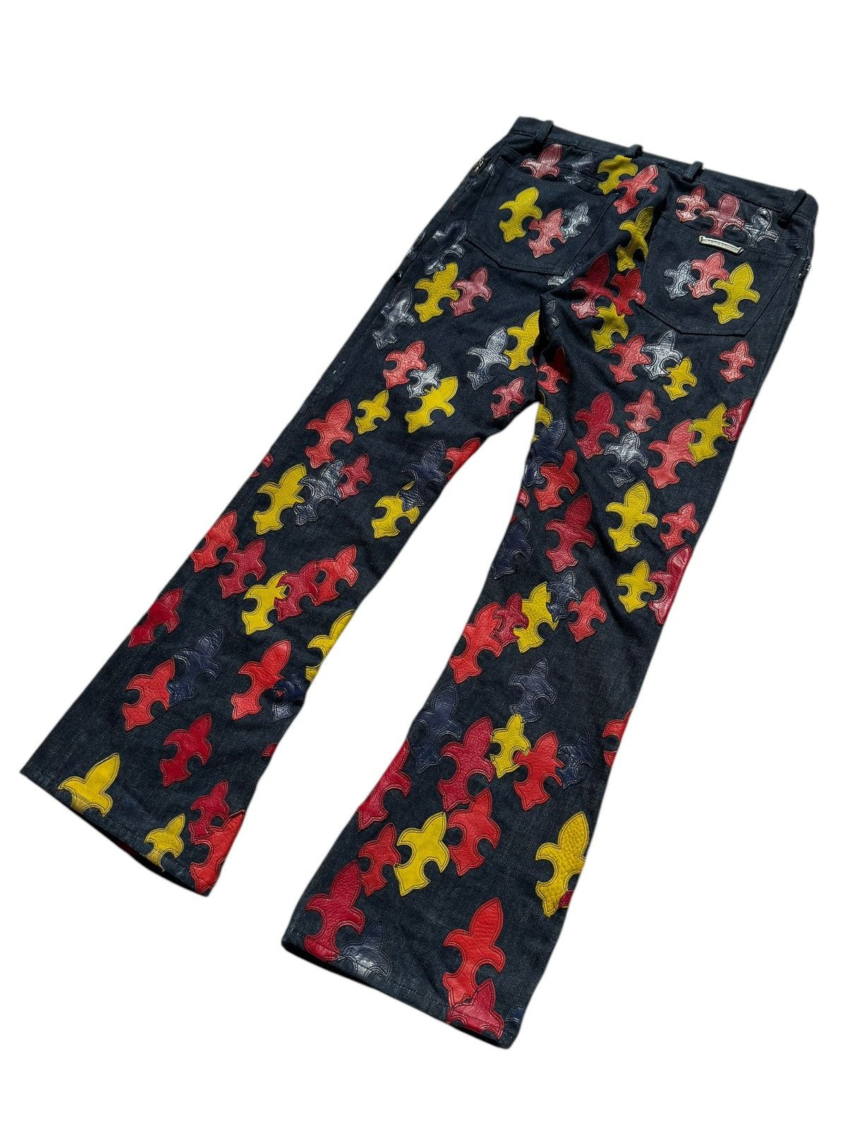 Chrome Hearts Chrome Hearts 1/1 200 Patch Flooded Fleur Patch RS Cut Denim Size US 33 - 4 Thumbnail