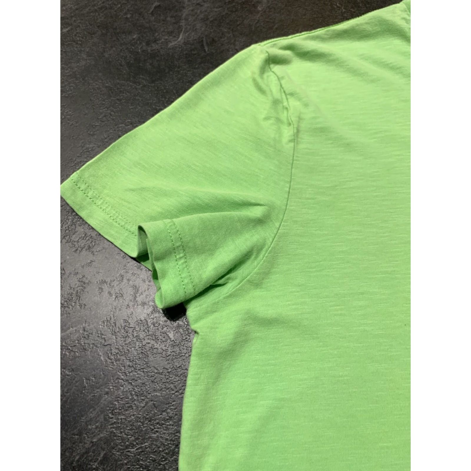 Vintage American Eagle Women's Medium Green V-Neck Pullover T-Shirt - Solid Basic - All Seasons Size M / US 6-8 / IT 42-44 - 4 Thumbnail