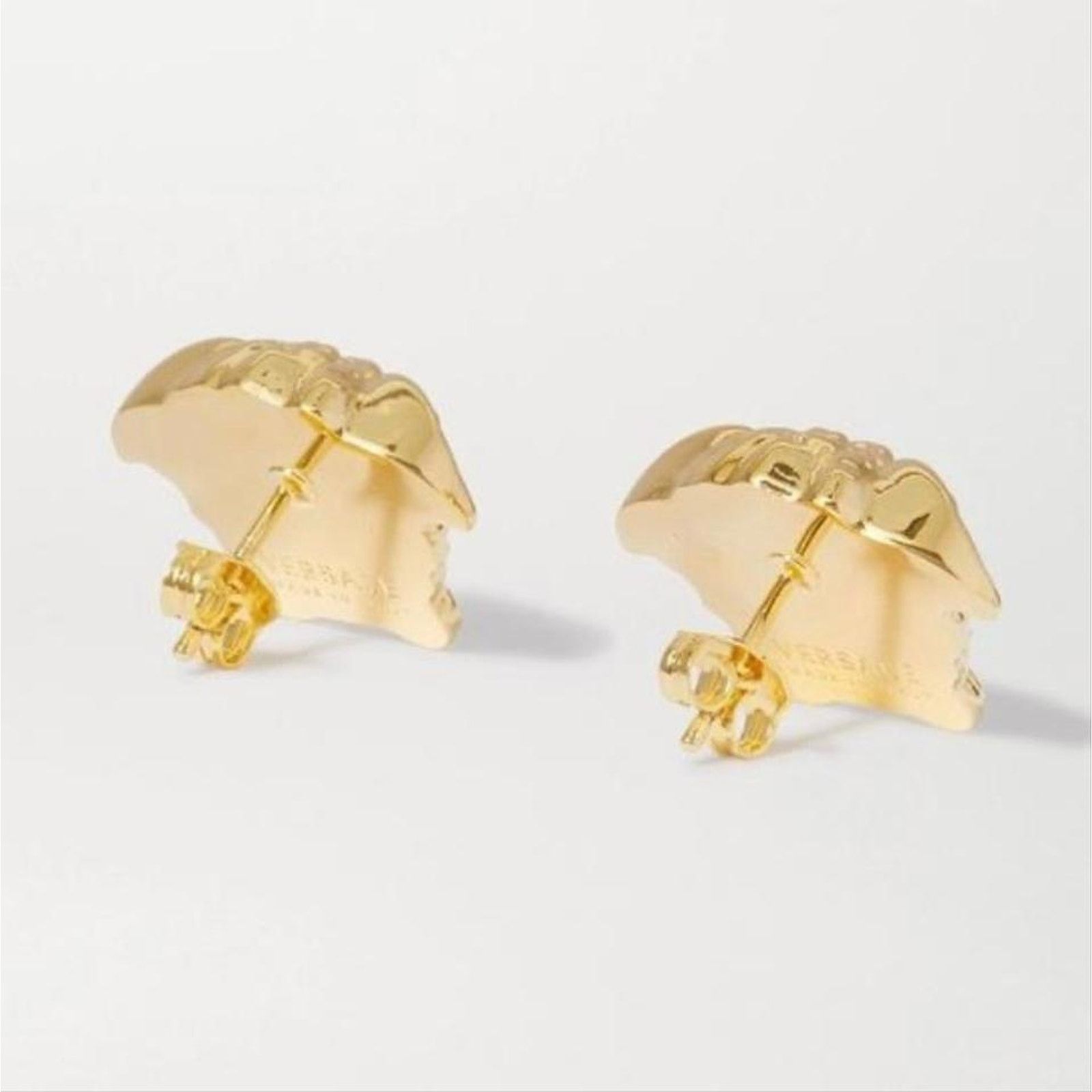 Versace Medusa logo gold tone earrings Size ONE SIZE - 4 Thumbnail