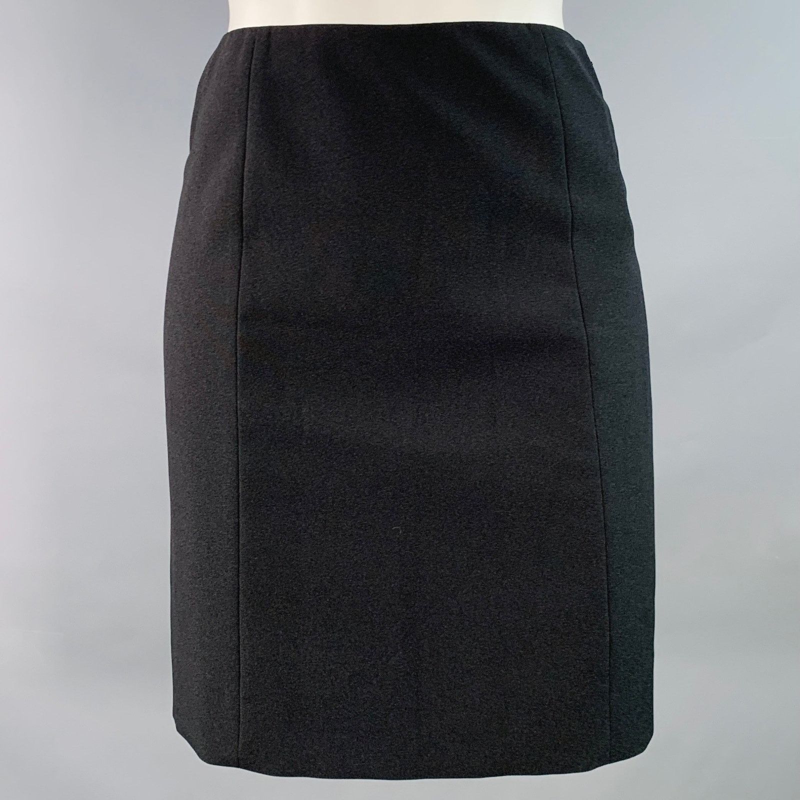Other 2 Black Polyester A-Line Above Knee Skirt Size 26" / US 2 / IT 38 - 1 Thumbnail