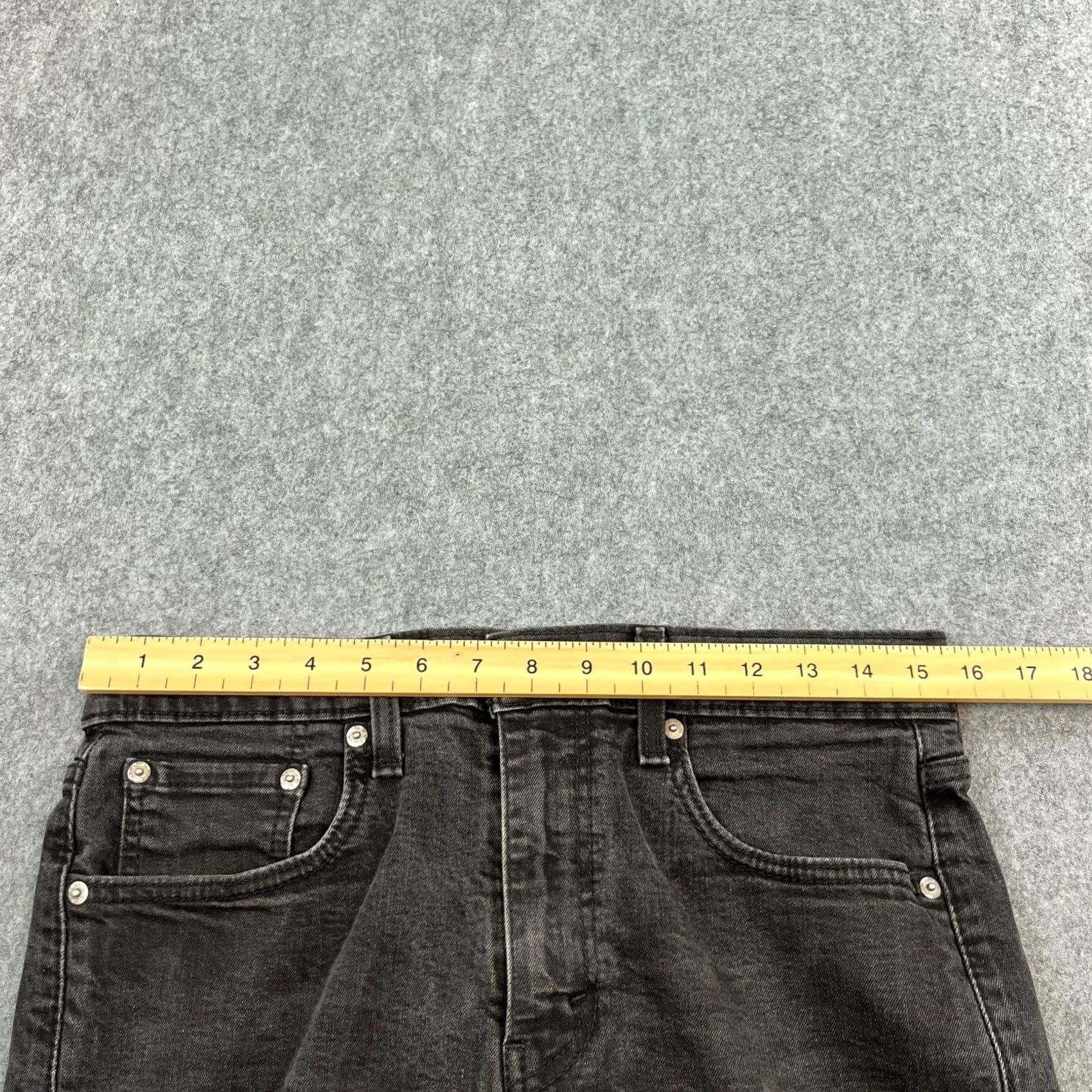 Levi's Levi's 502 Jeans Slim Tapered 32 30 Dark Wash Black Stretch Denim Men Size US 32 / EU 48 - 6 Thumbnail