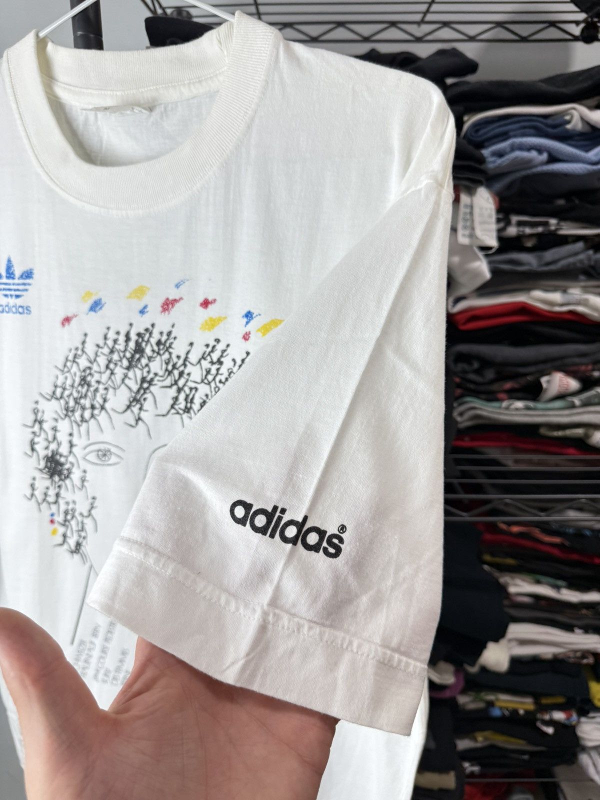 Adidas 💥Rare! Vintage 1994 Adidas Marathon T Shirt Retro Size US M / EU 48-50 / 2 - 6 Thumbnail