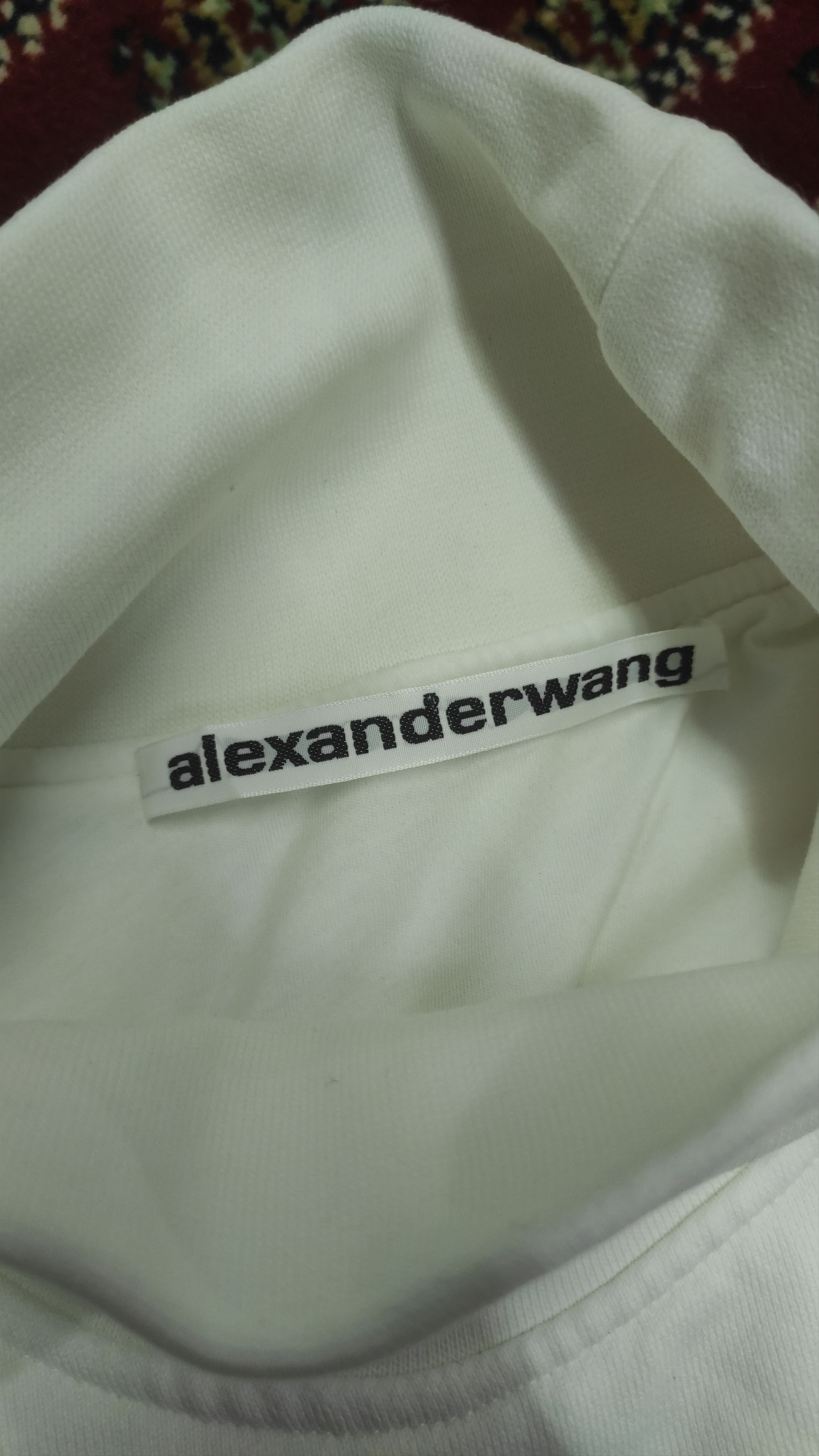 Alexander Wang Alexander Wang embossed logo Cropped Mock Neck Sweatshirt Size M / US 6-8 / IT 42-44 - 3 Thumbnail