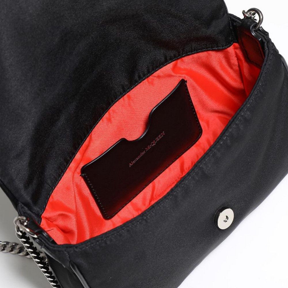 Alexander McQueen ALEXANDER MCQUEEN Skull Black nylon Graffiti logo bag Size ONE SIZE - 4 Thumbnail